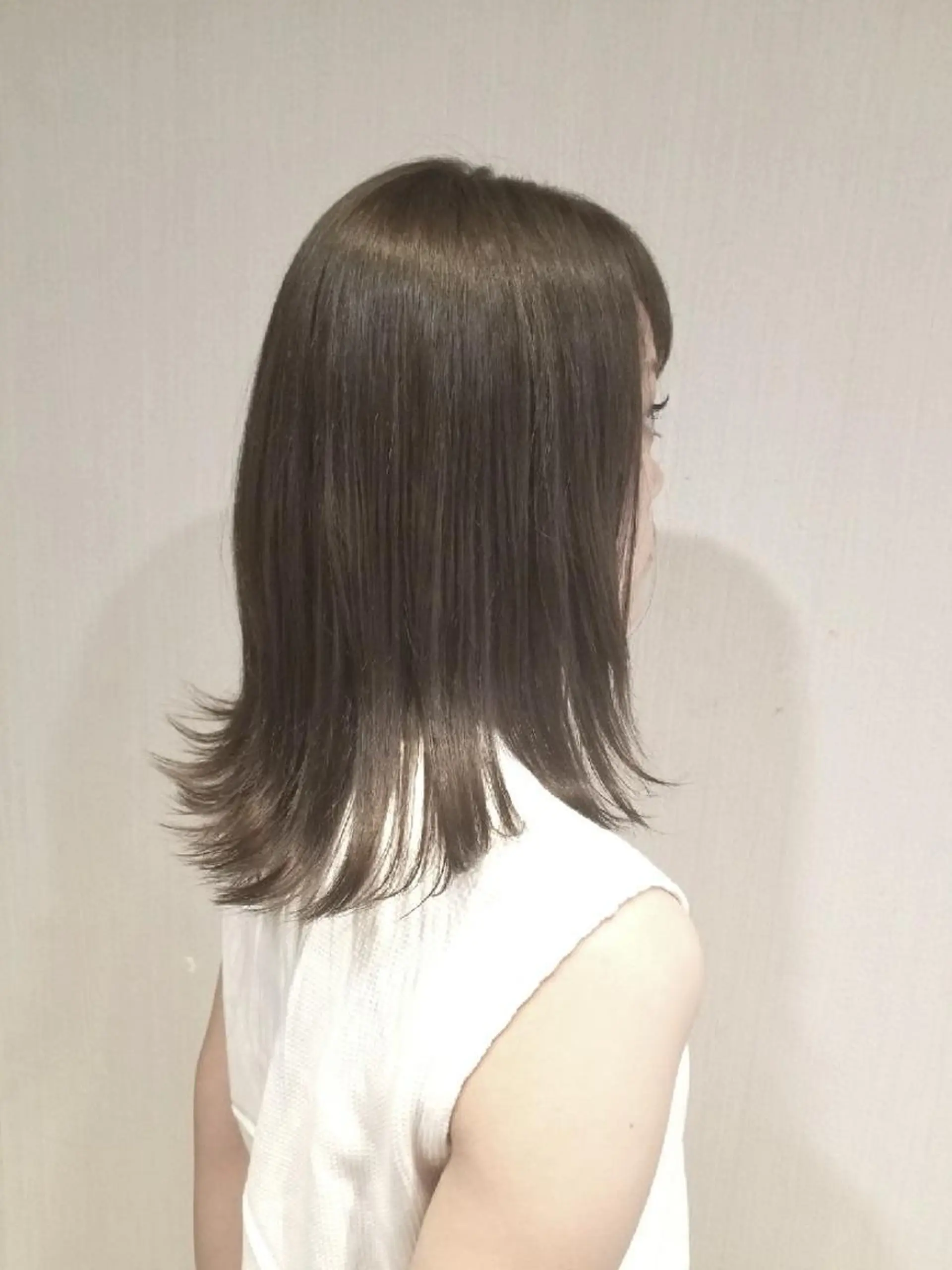 ミディアム カラー カット トリートメント Le Lien カジのヘアスタイル