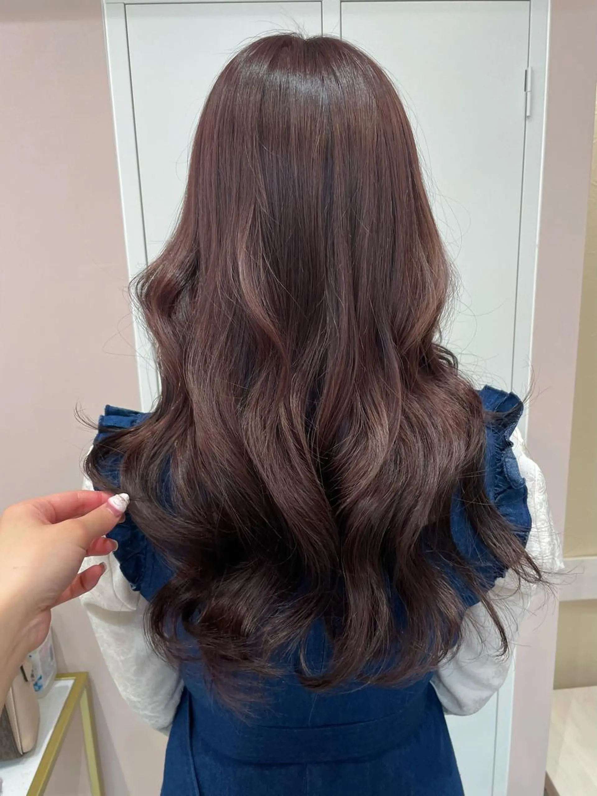 ロング ヘアカラー トリートメント ヘッドスパ マホ/日吉/髪質改善 /レイヤー/ガーリーのヘアスタイル