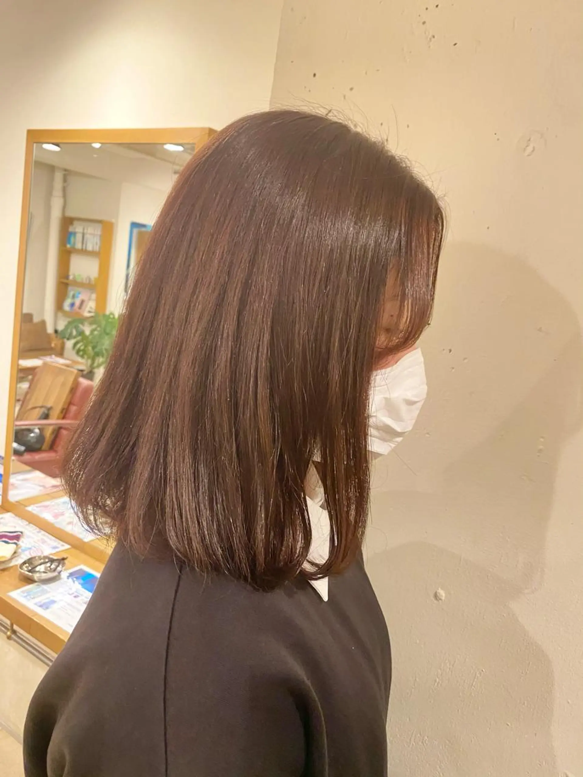 ミディアム カラー ヘアアレンジ 安澤 彩奈のヘアスタイル