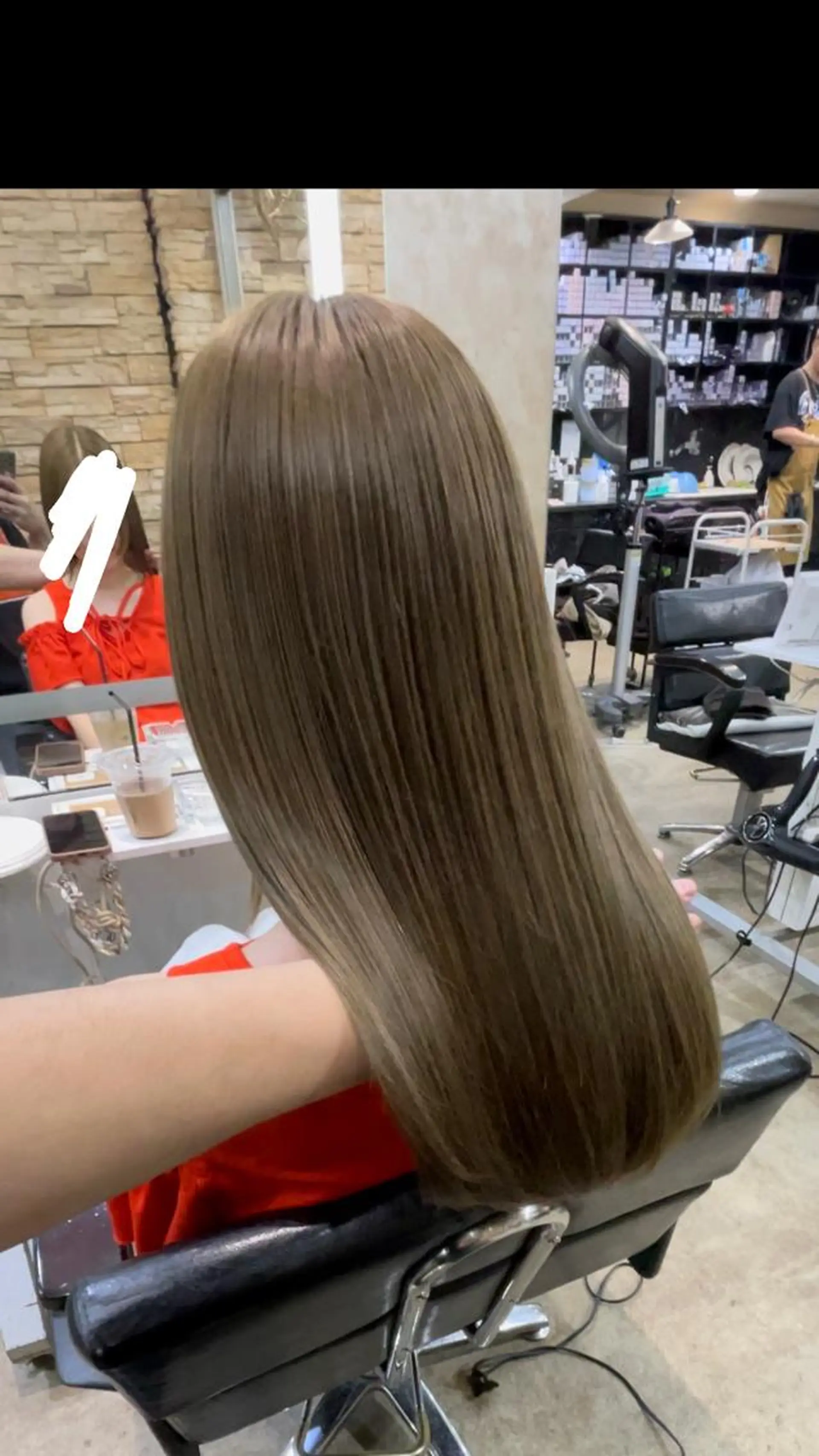 セミロング カラー アイブロウ グレージュ オリーブグレージュ オリーブグレー PSY【サイ】 /池袋/RYUSEIのヘアスタイル