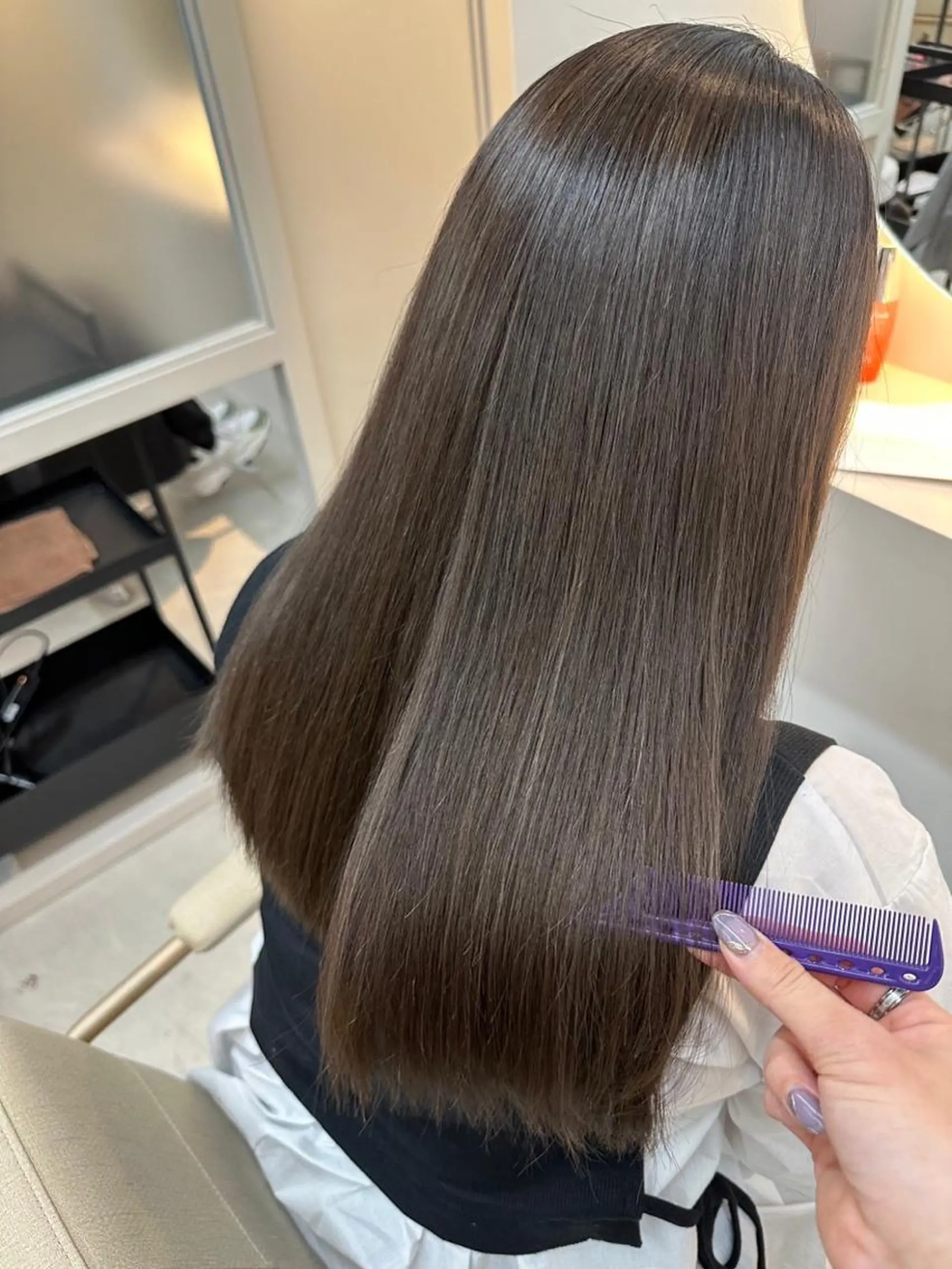 ロング カット トリートメント 鹿毛 裕一郎のヘアスタイル