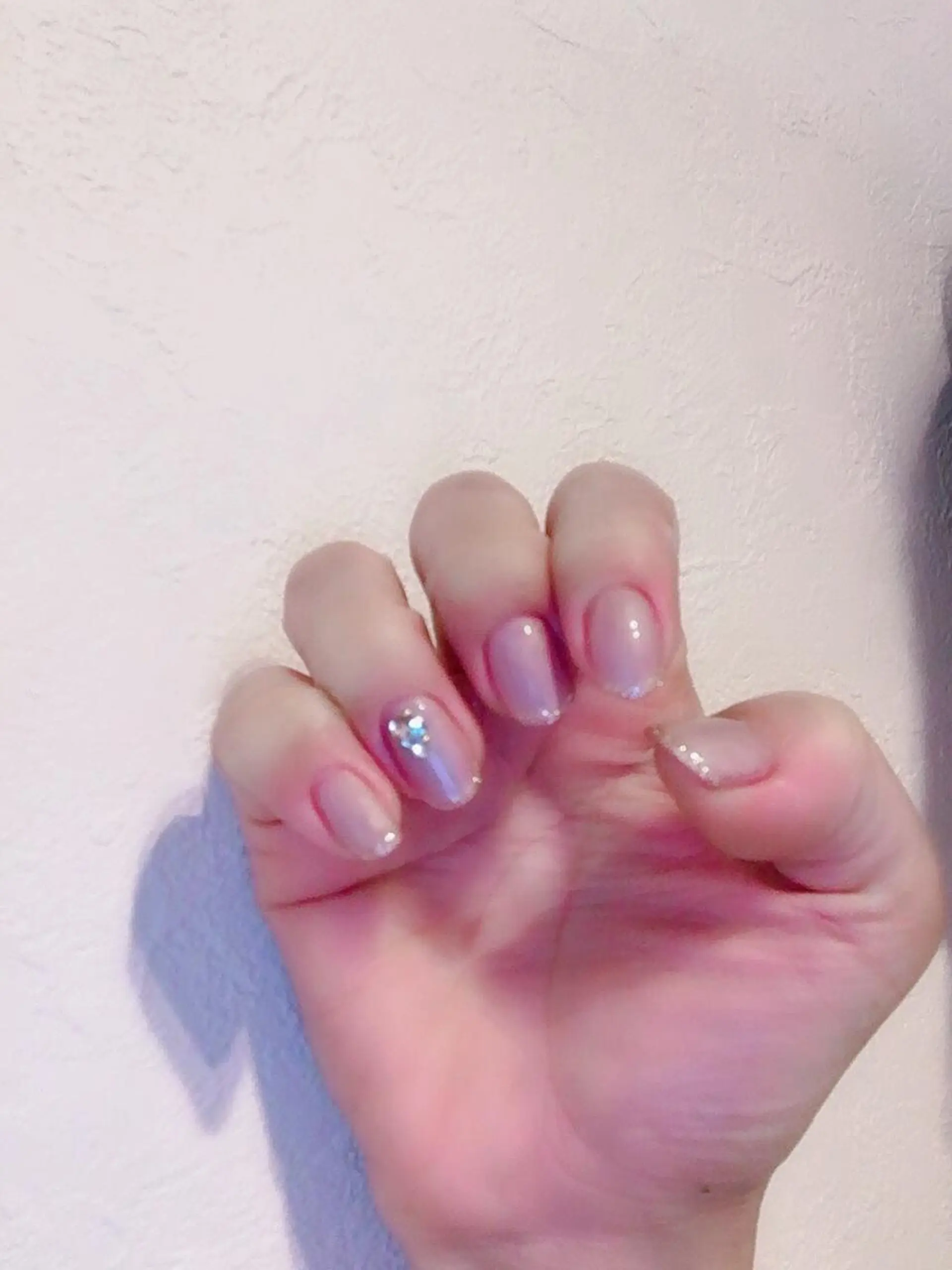 ネイル ラメ(グリッター) ワンカラーネイル 奥園 良恵のネイルデザイン