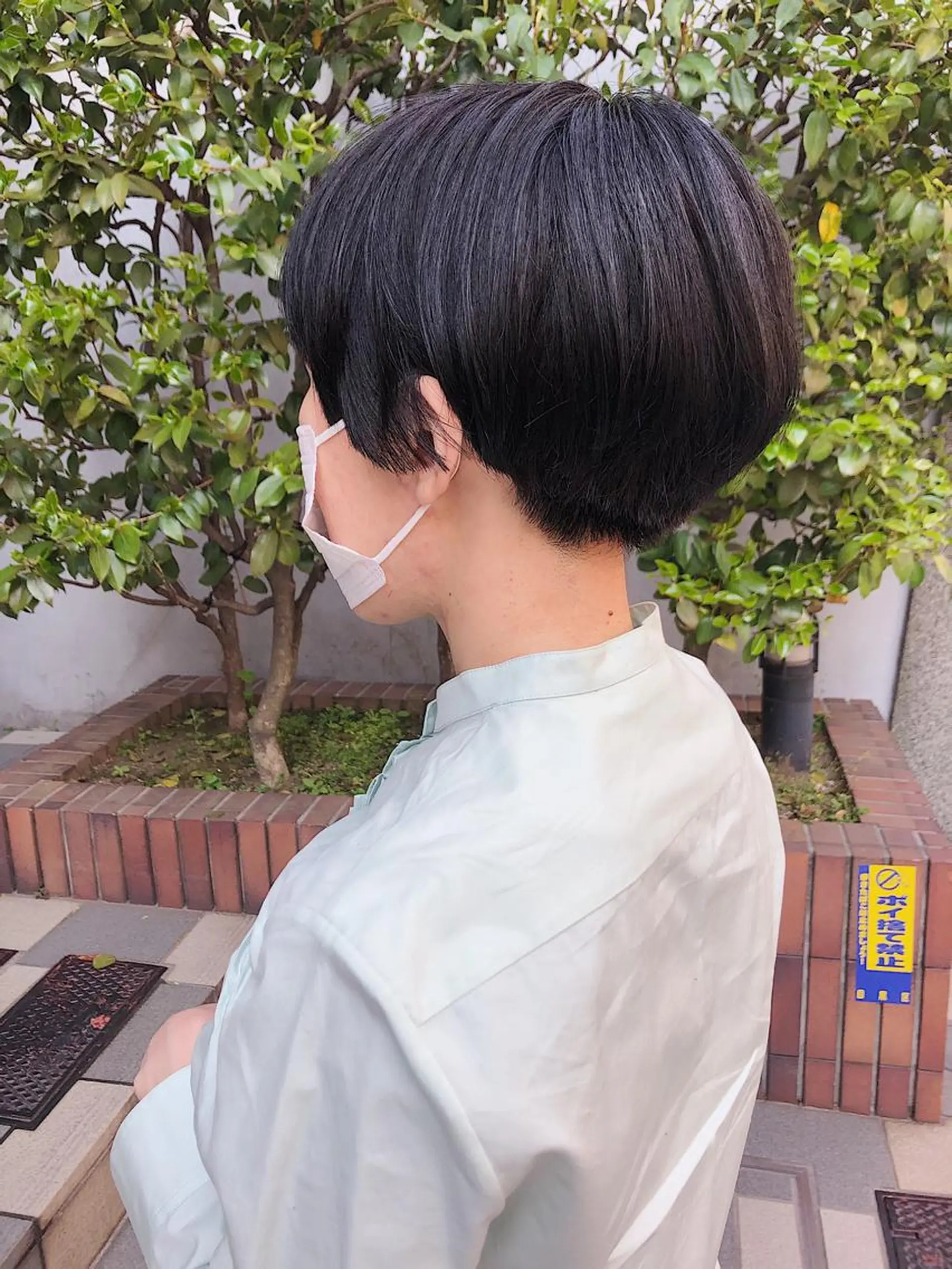 ショート カラー 長井 美佳のヘアスタイル