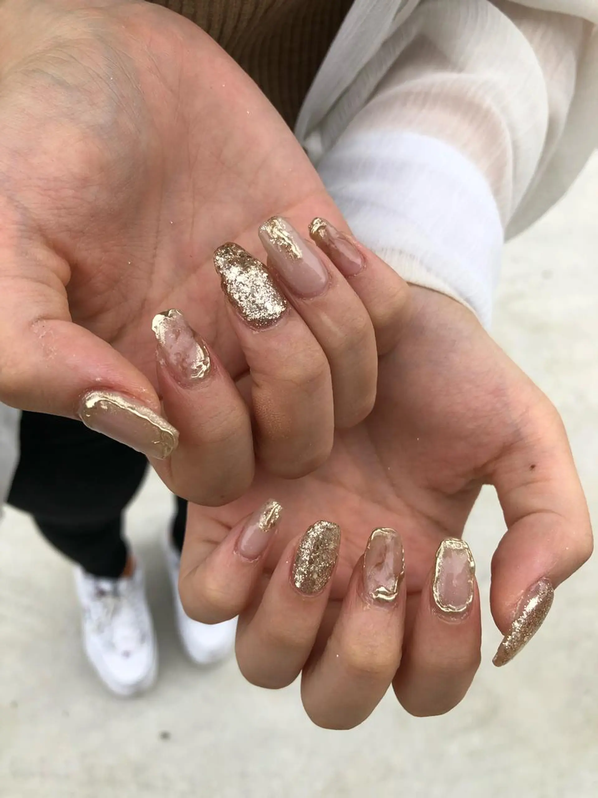ネイル ミラーネイル ニュアンスネイル emma nailのネイルデザイン