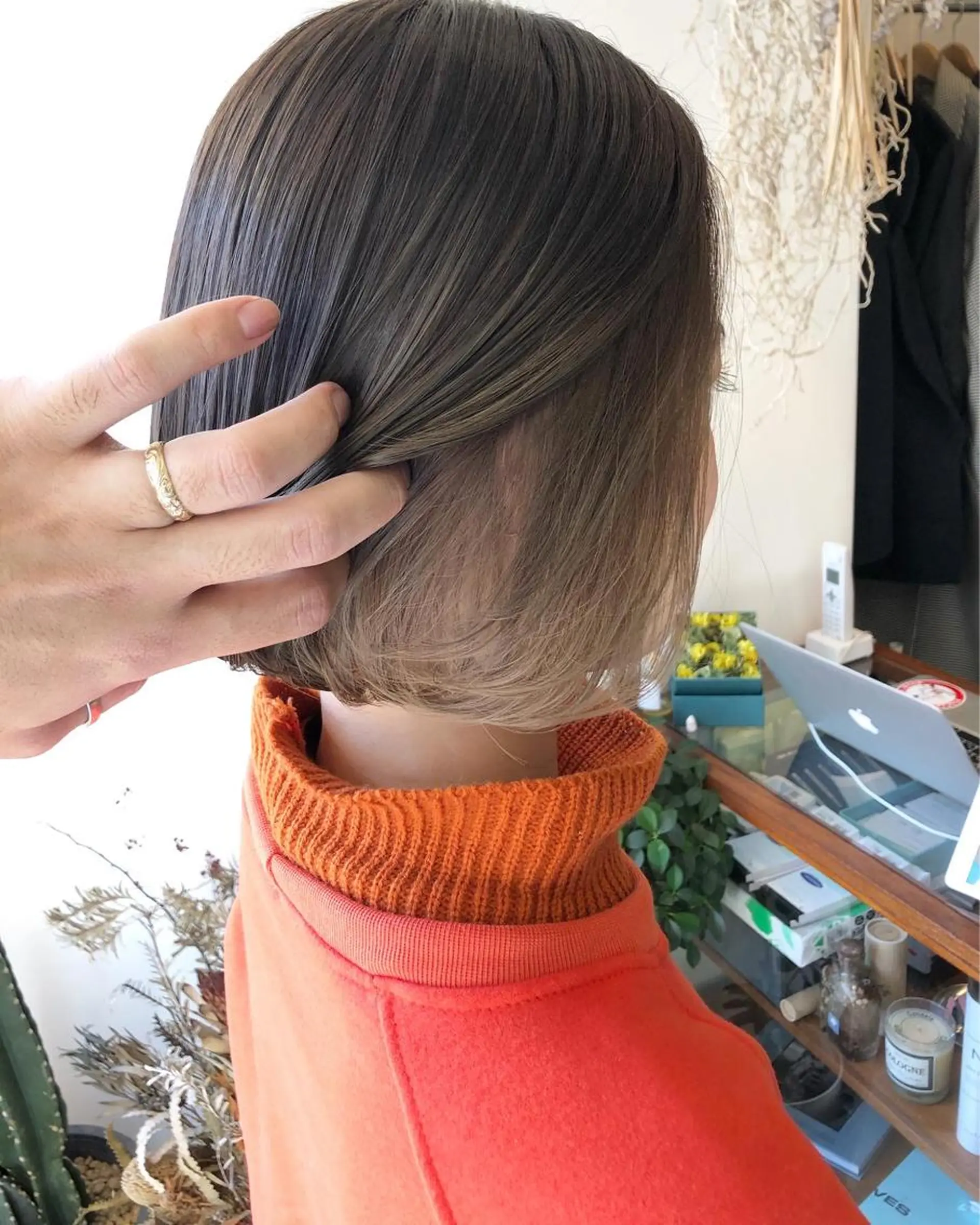 ショート カラー パーマ 髪質改善 縮毛矯正 トリートメント OVER→三軒茶屋 /縮毛矯正・髪質改善のヘアスタイル