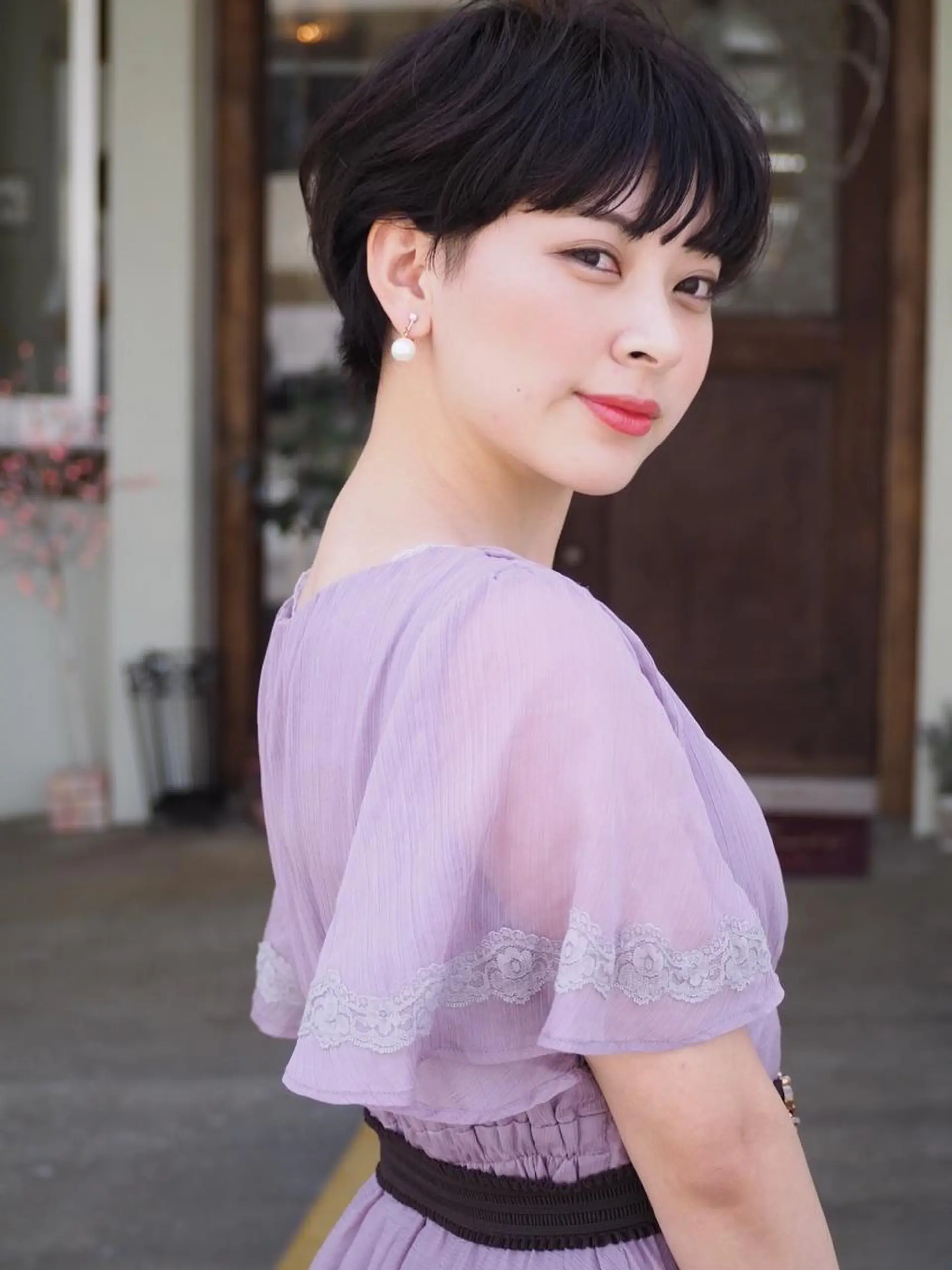 ショート カラー イルミナカラー ショートヘア カット ヘアカラー grand juteのヘアスタイル