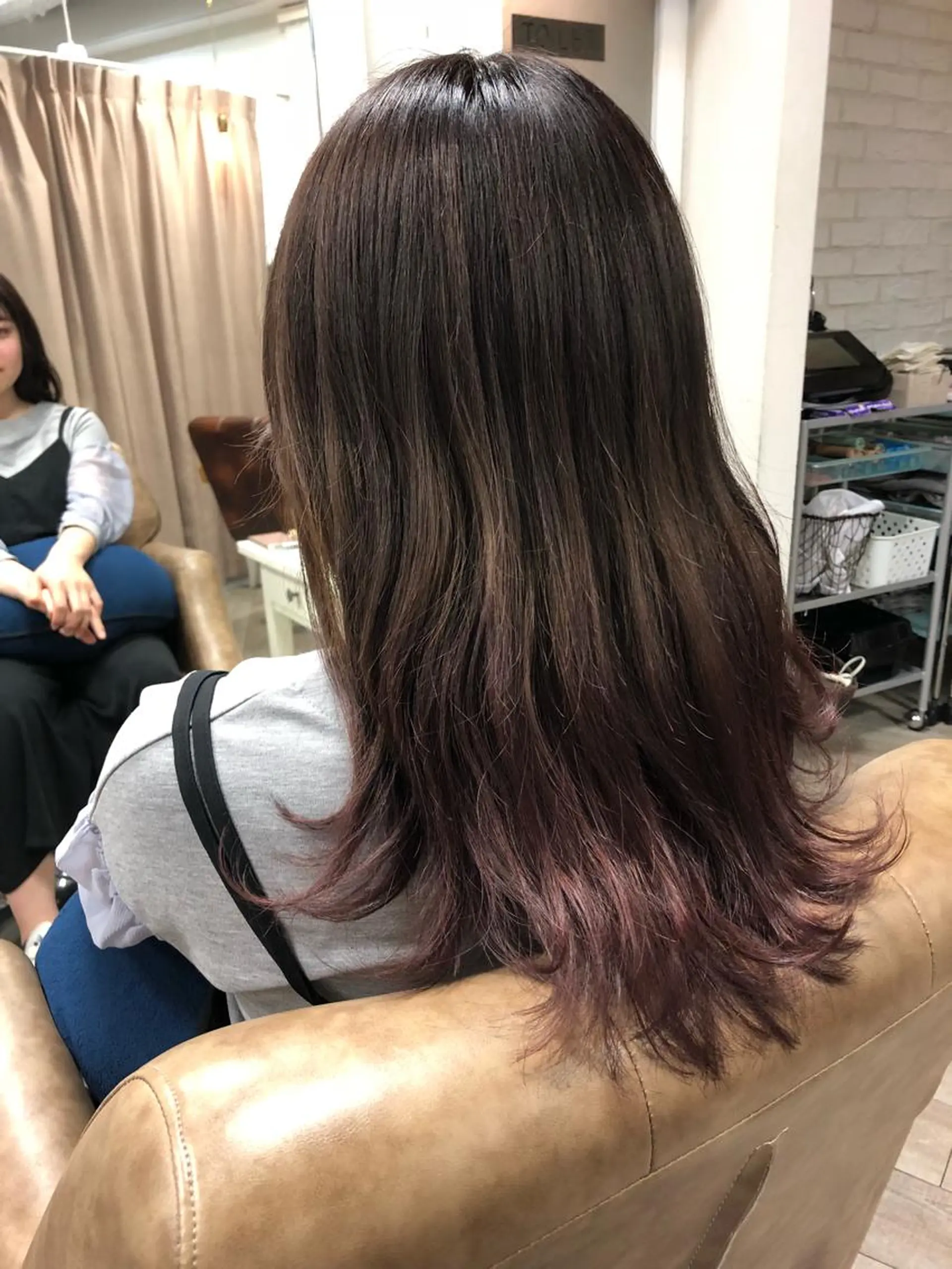 セミロング カラー SALOWIN三軒茶屋店所属・髪質改善/艶髪 やまなかのヘアスタイル