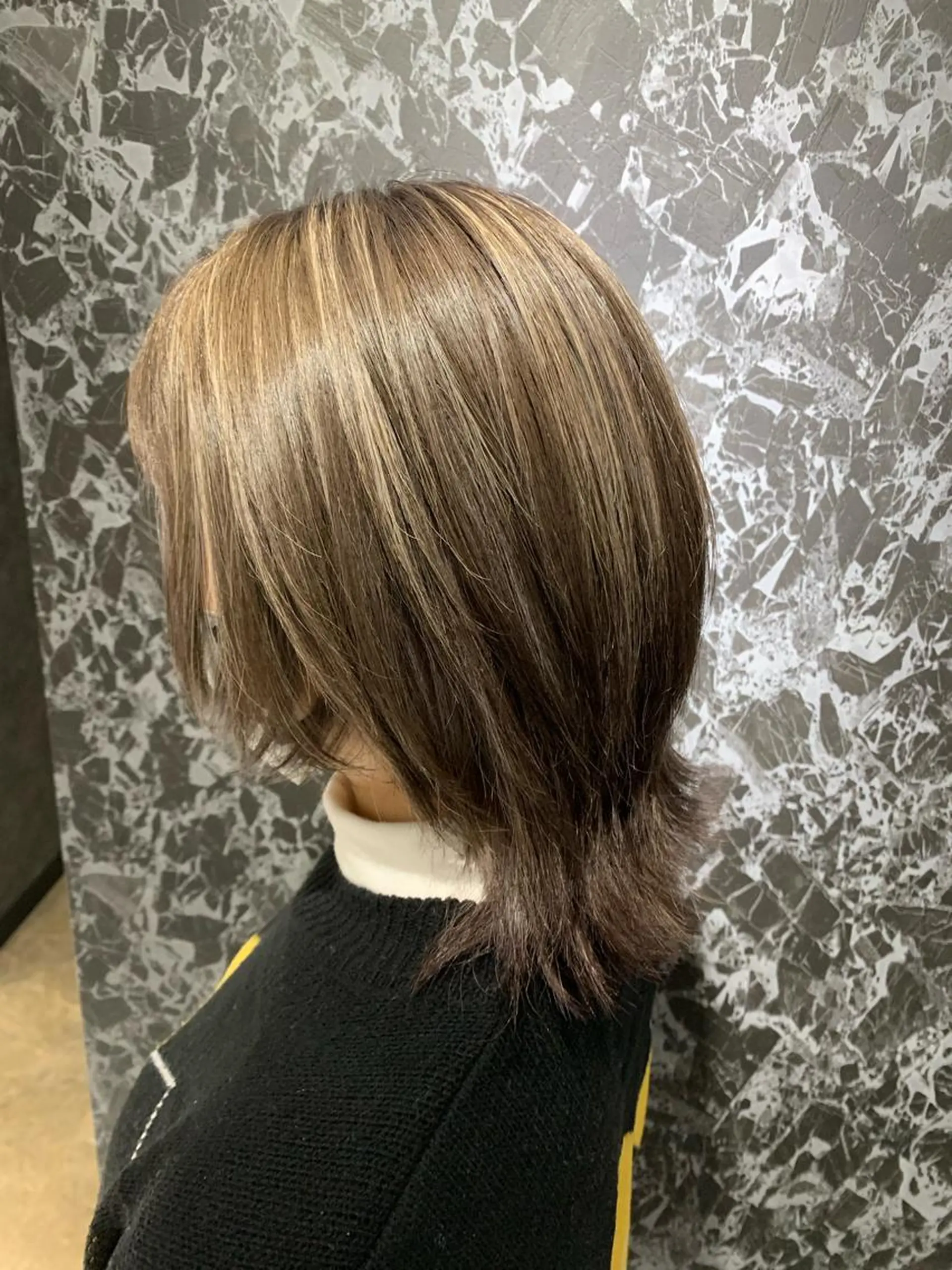 ミディアム カラー men'ssalon 川嶋宏旭 栄 矢場町のヘアスタイル