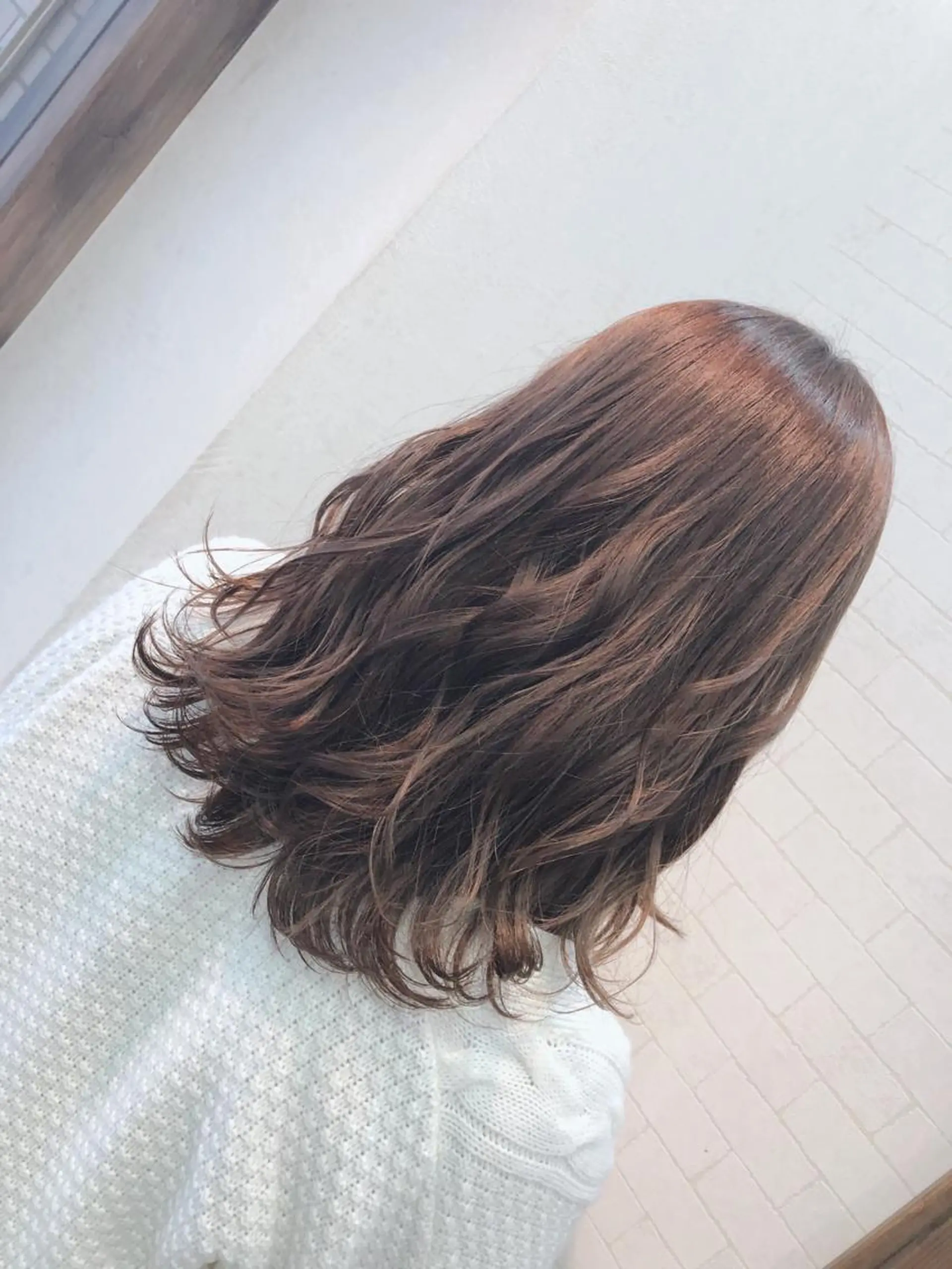 ミディアム カラー ベージュカラー 小森 拓哉のヘアスタイル