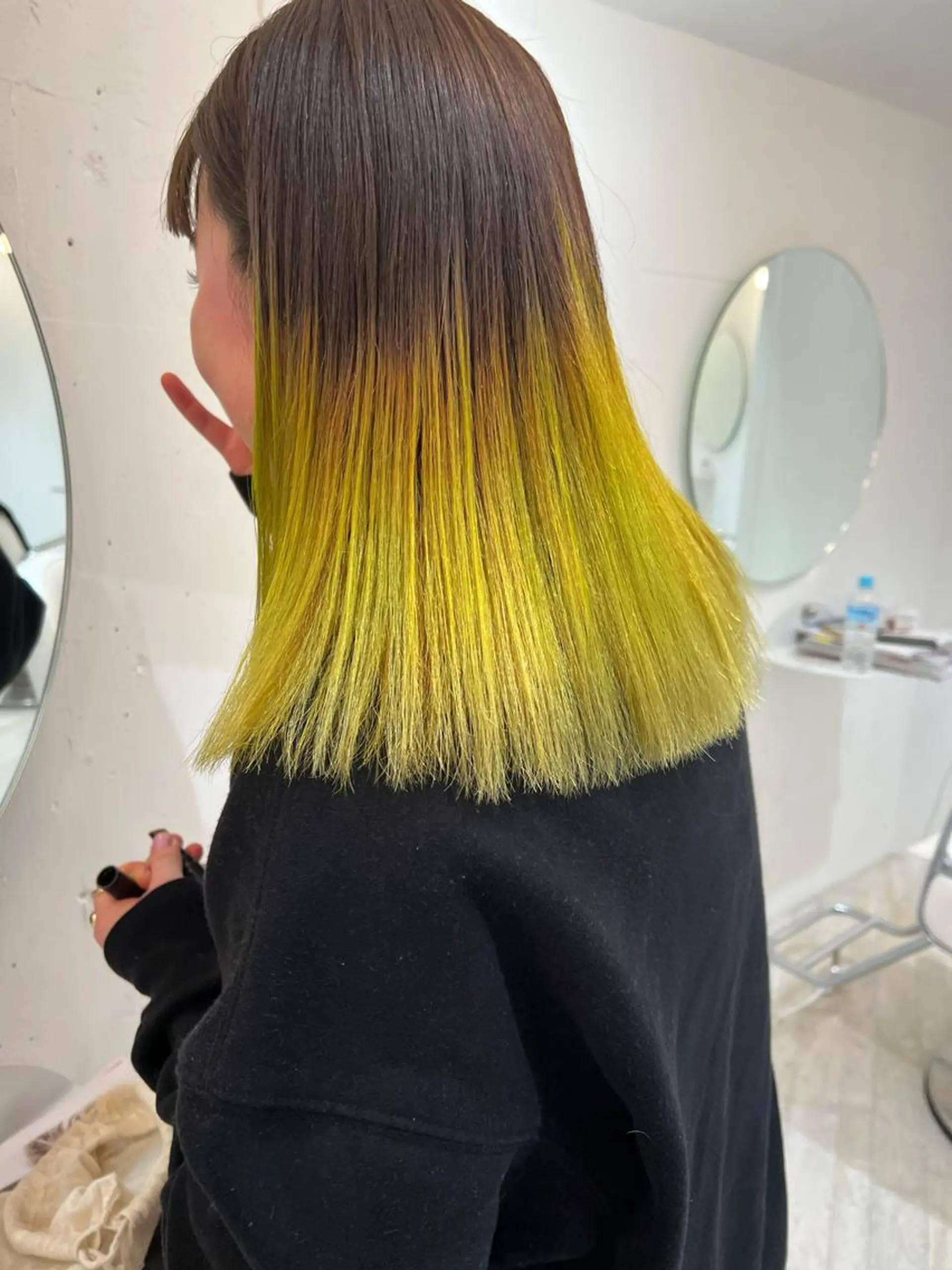 カラー ヘアカラー ブリーチカラー🎀 韓国風/寺門美優のヘアスタイル