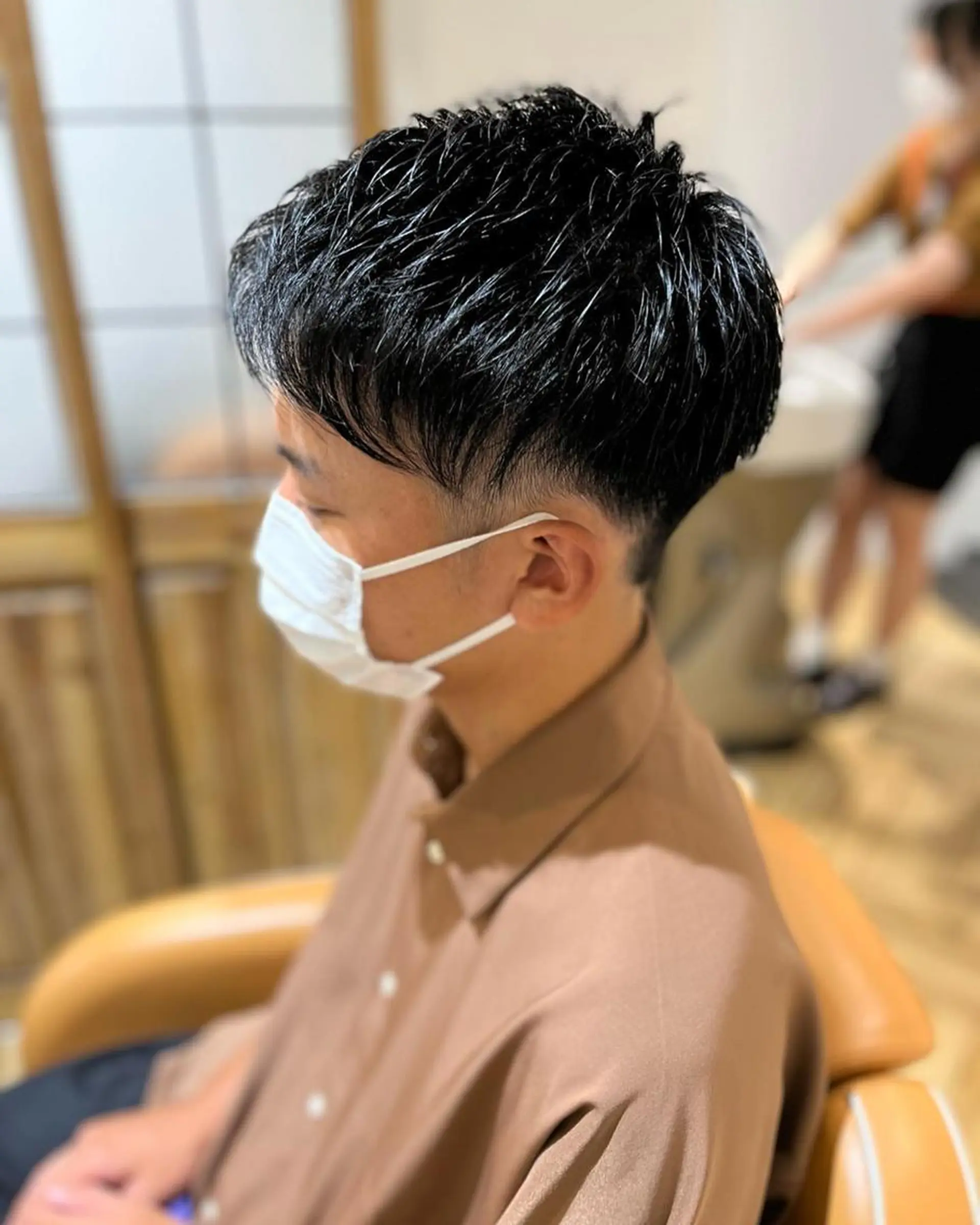 ショート カラー メンズ 学生(メンズ向け) メンズショート ツーブロック 黒髪 外国人風カラー 🌿ヤマグチ ユウキ🌿のヘアスタイル