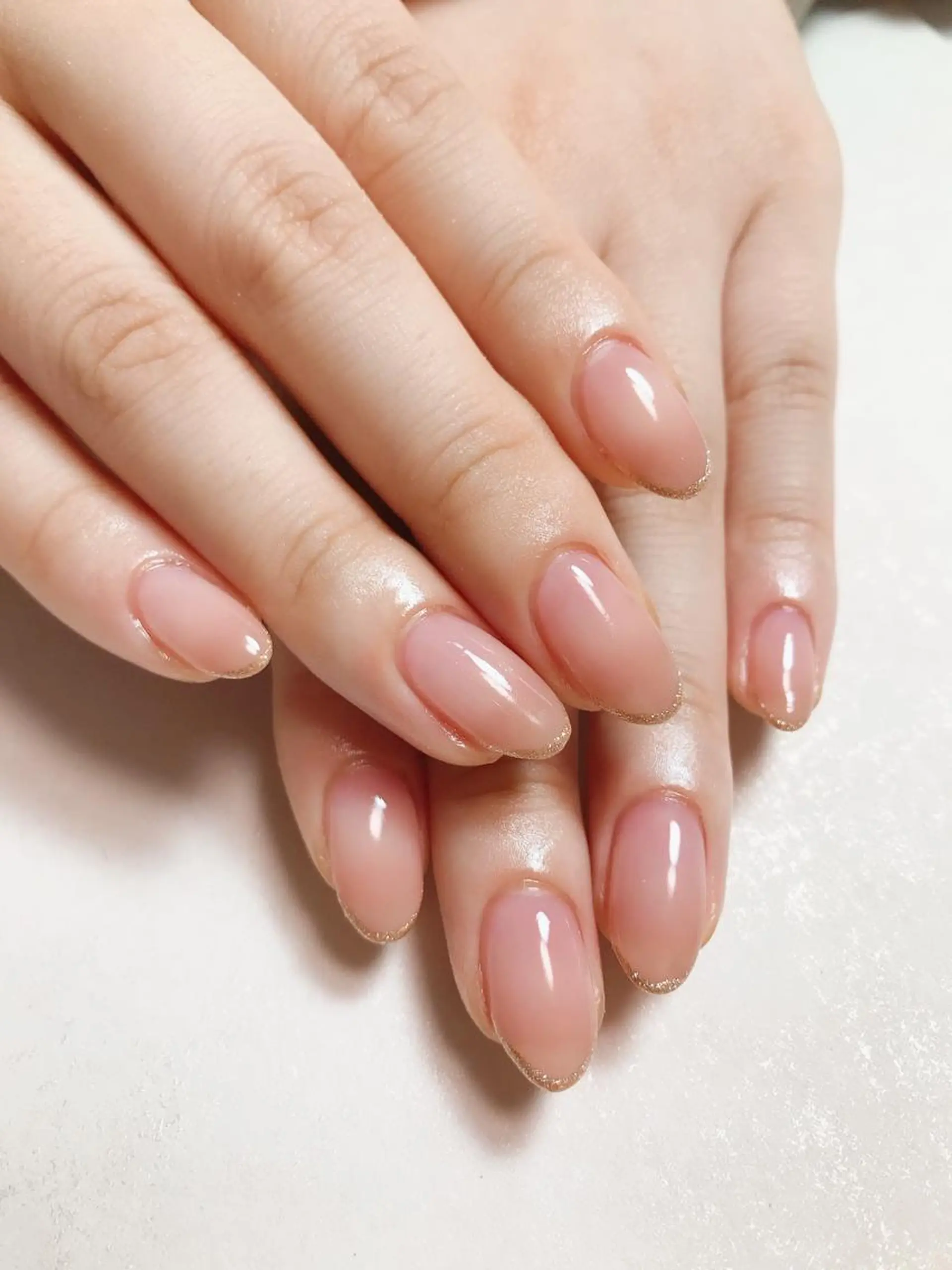 ネイル グラデーション ラメ(グリッター) シンプルネイル 園 あゆみのエステ・リラクイメージ