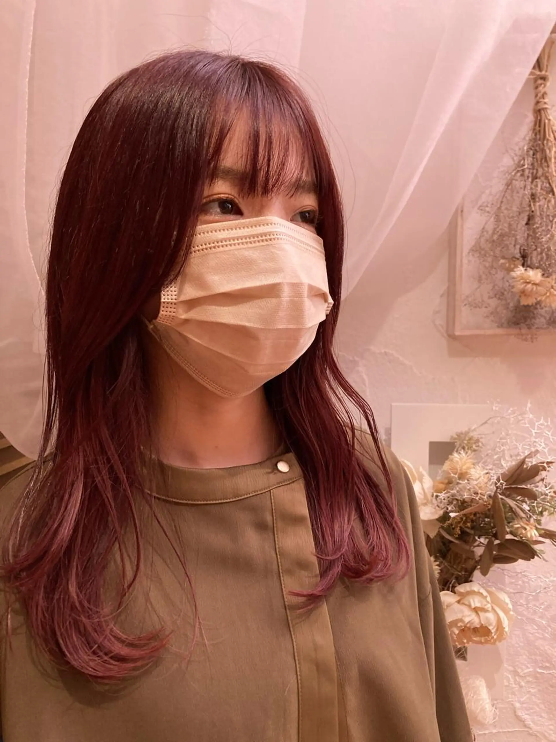 ロング カラー ヘアアレンジ デザインカラー✨ 日高桃佳のヘアスタイル