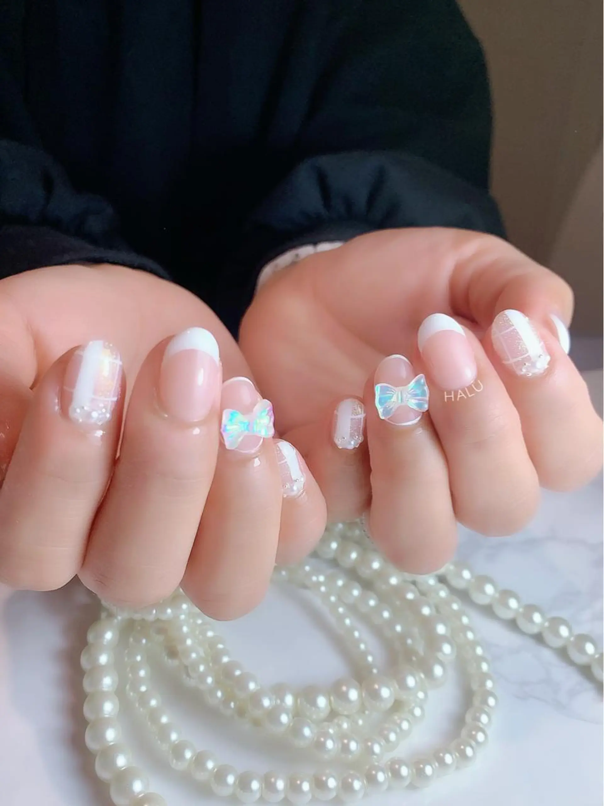 ネイル リボン HALU ハルのネイルデザイン