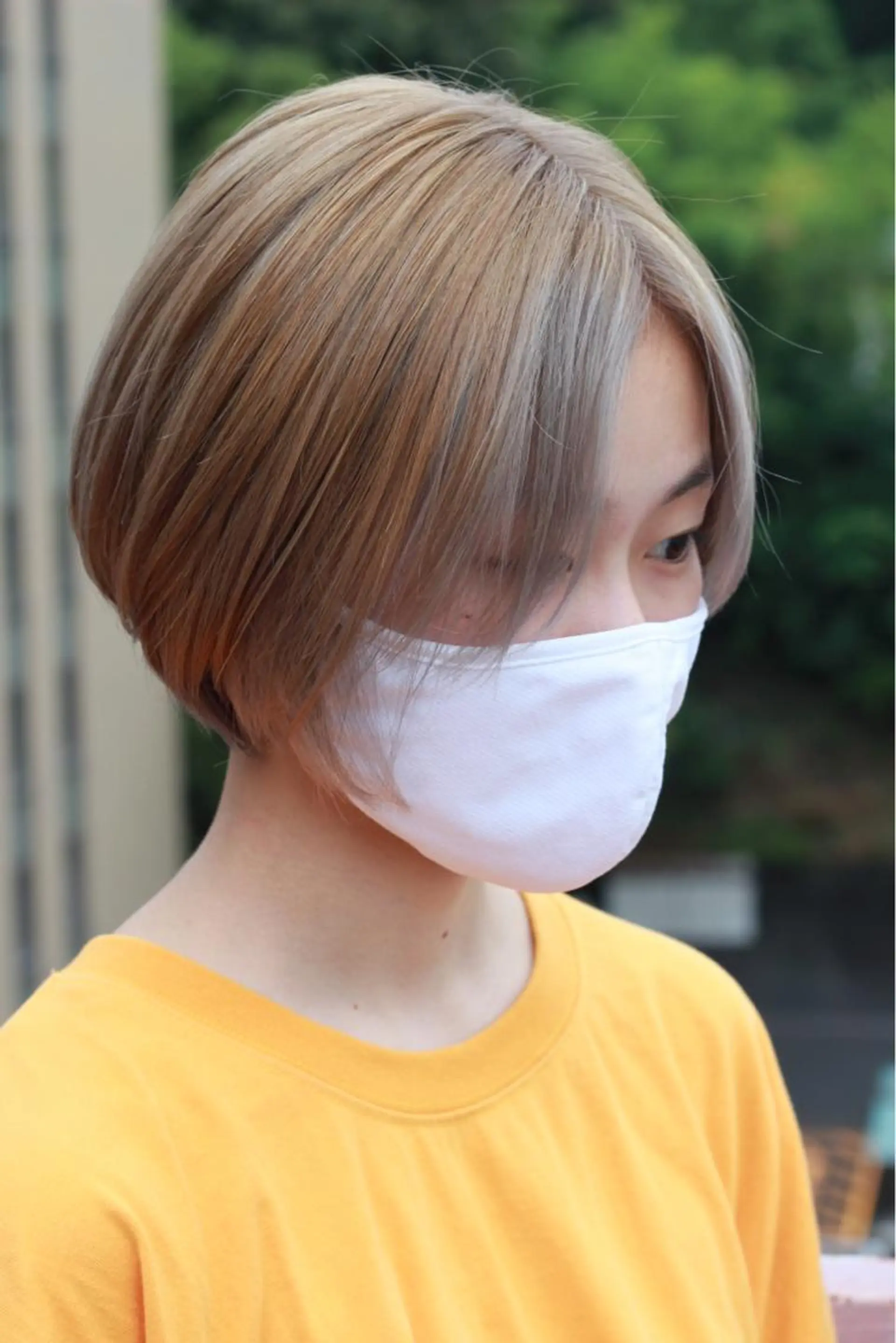 ショート カラー ミストバング  フェイスフレーミング ヘアカラー Viage （ビアージュ）のヘアスタイル