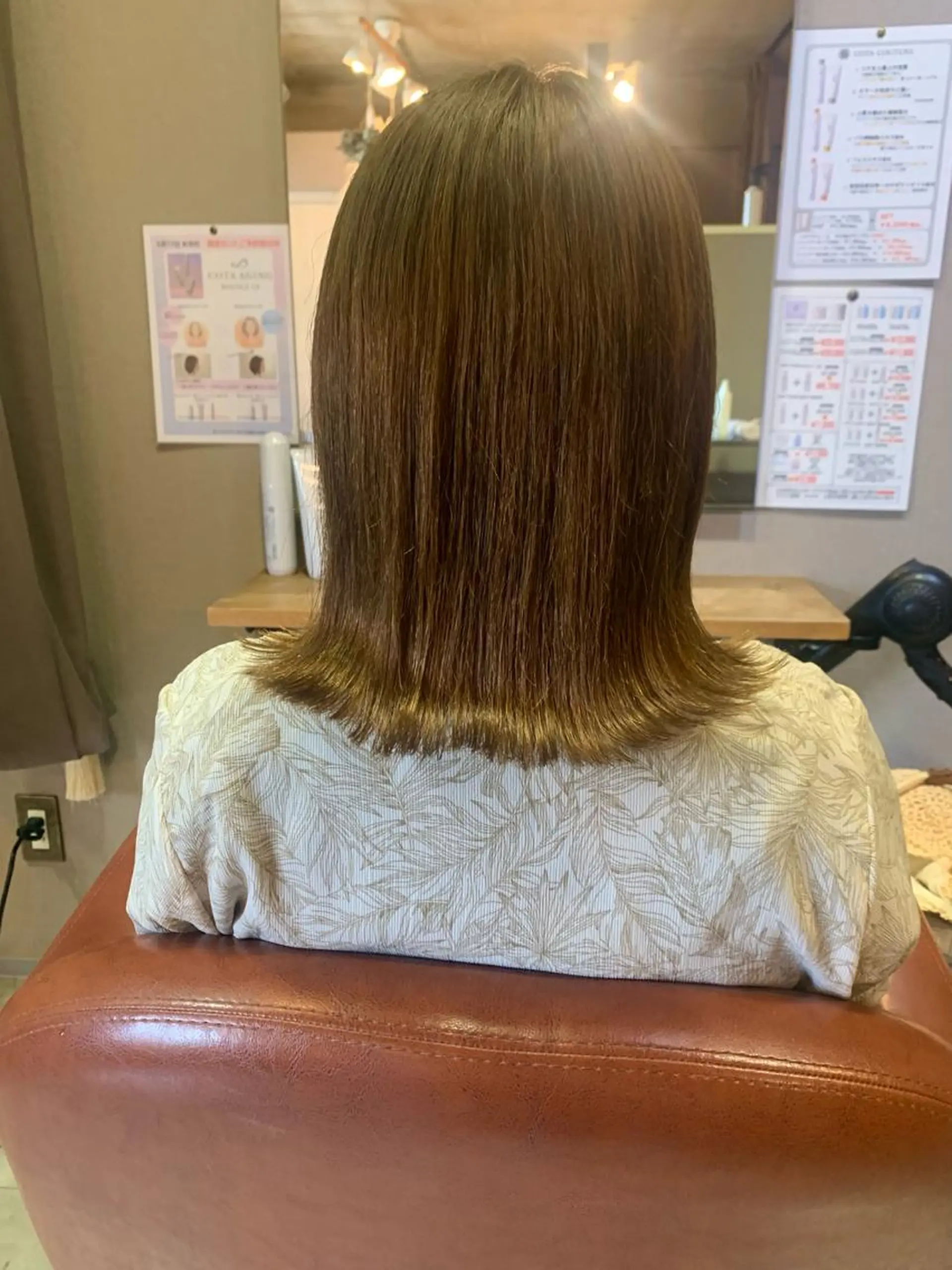 セミロング アッシュ ⭐️似合わせ⭐️ ほかぞの　りかのヘアスタイル