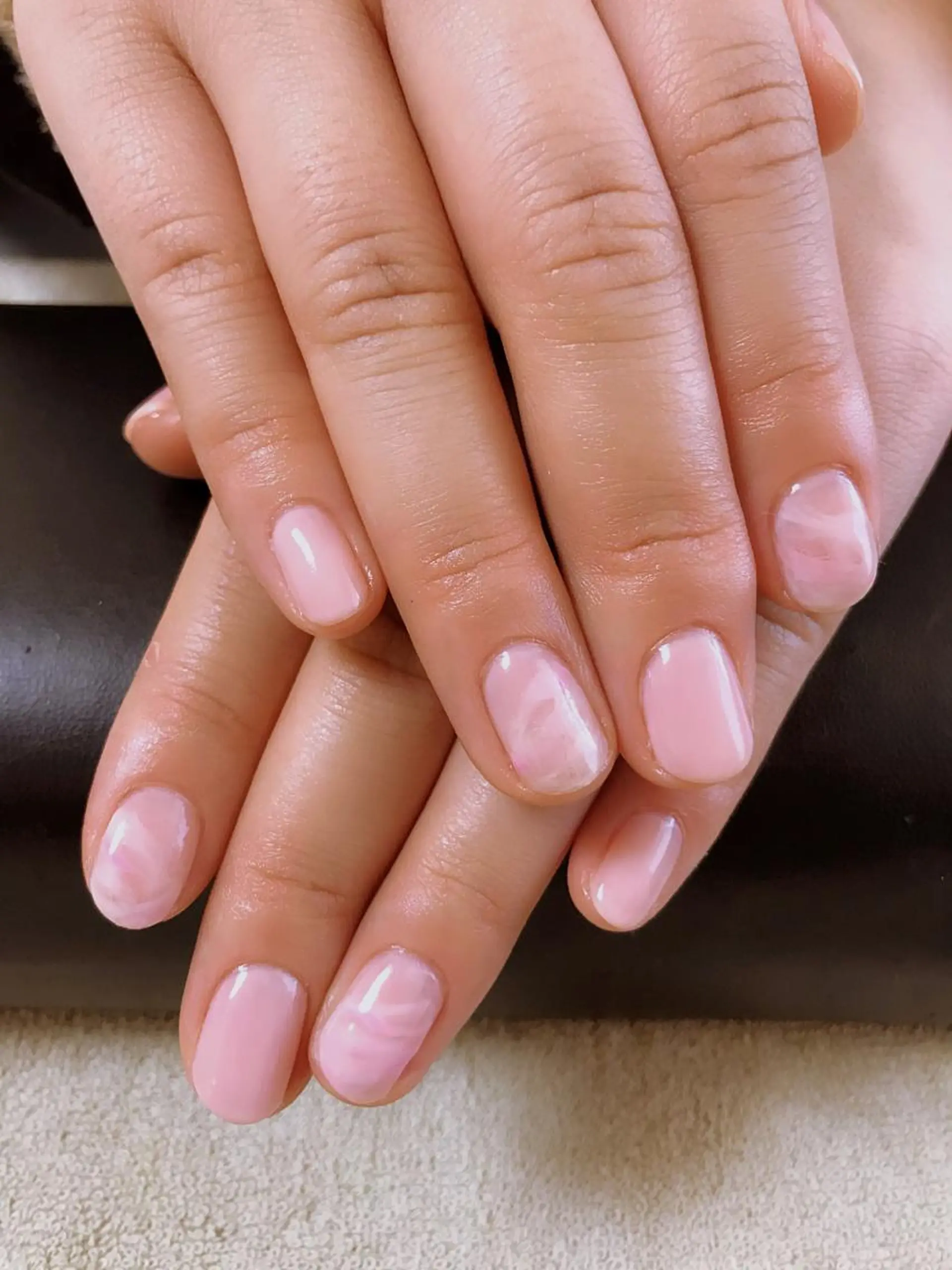 ネイル ピンク シンプルネイル ハンドネイル Masuko Yasukaのネイルデザイン