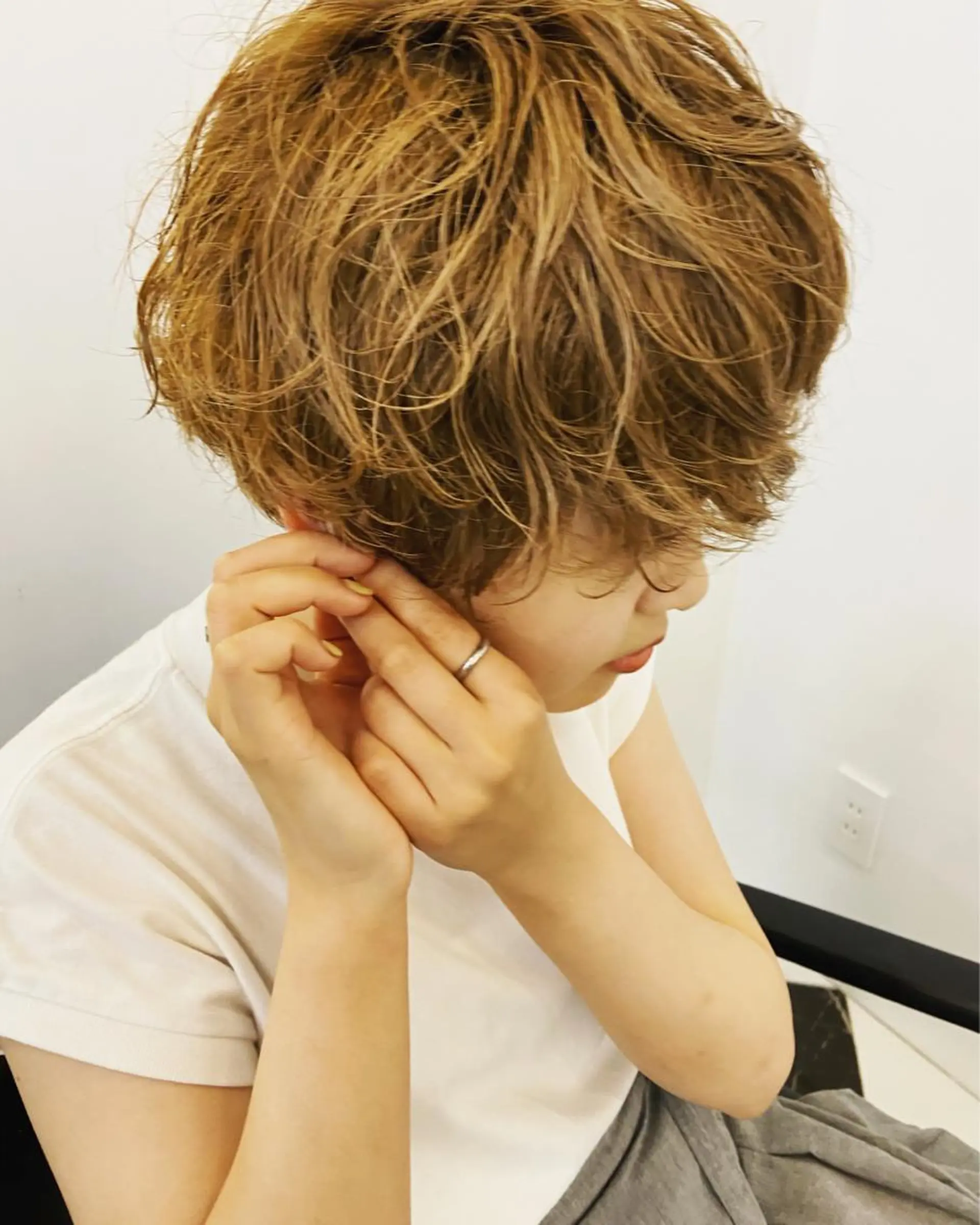 ショート カラー パーマ ヘアアレンジ メンズ キッズ ネイル マツエク・マツパ ショート/ボブ /パーマ🌿柏原良亮のヘアスタイル