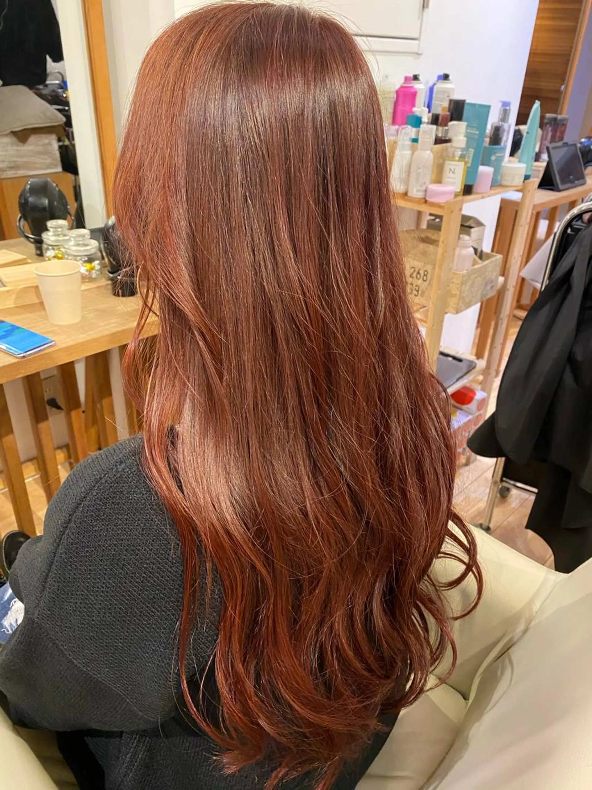 ロング カット ヘアカラー トリートメント 🧡 TOMO🧡のヘアスタイル