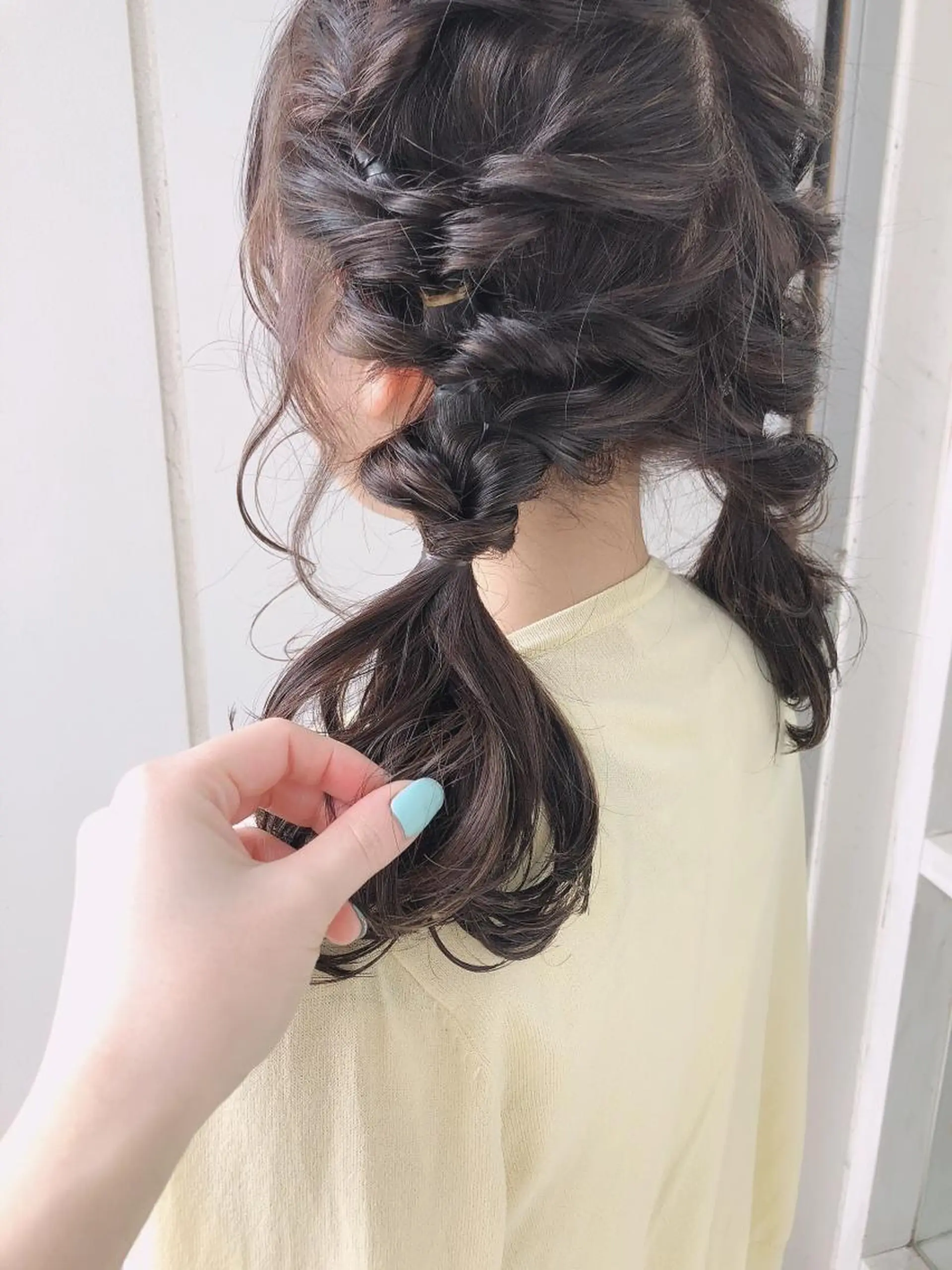 セミロング カラー ヘアアレンジ 榎園 由美のヘアスタイル