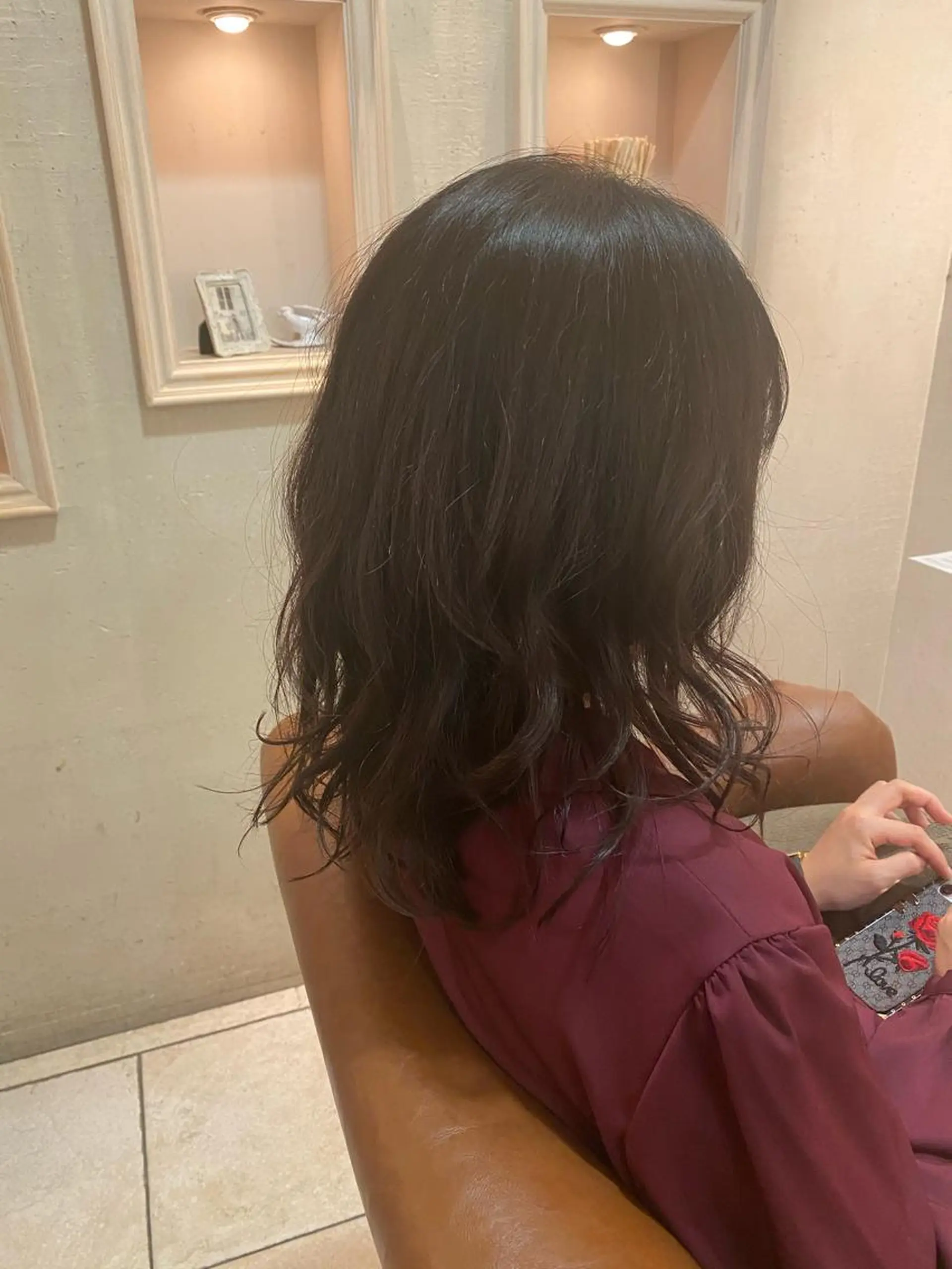 ミディアム レイヤーカット 井上 日菜乃のヘアスタイル