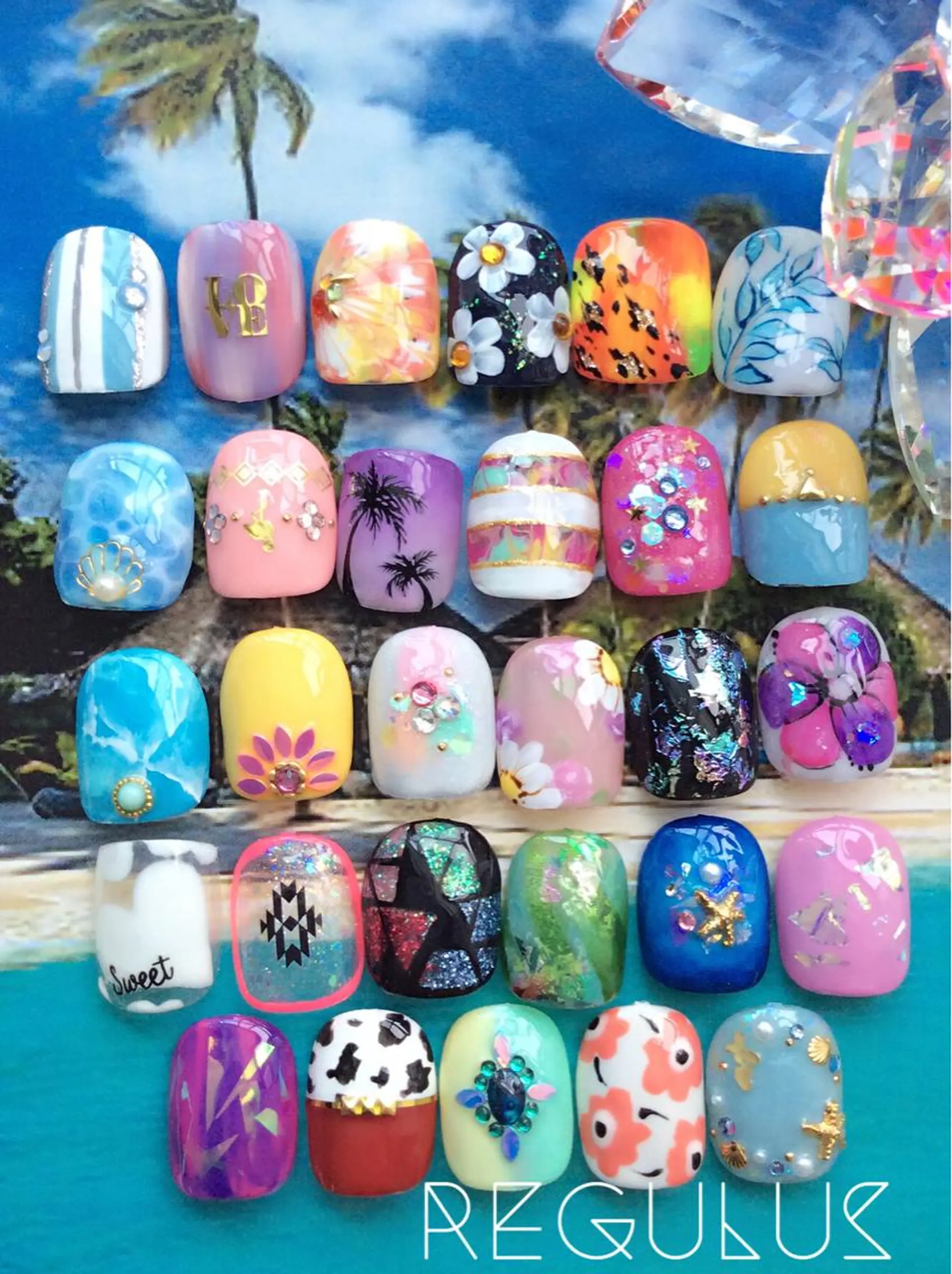 ネイル フットネイル フットネイル Regulus 西川のネイルデザイン