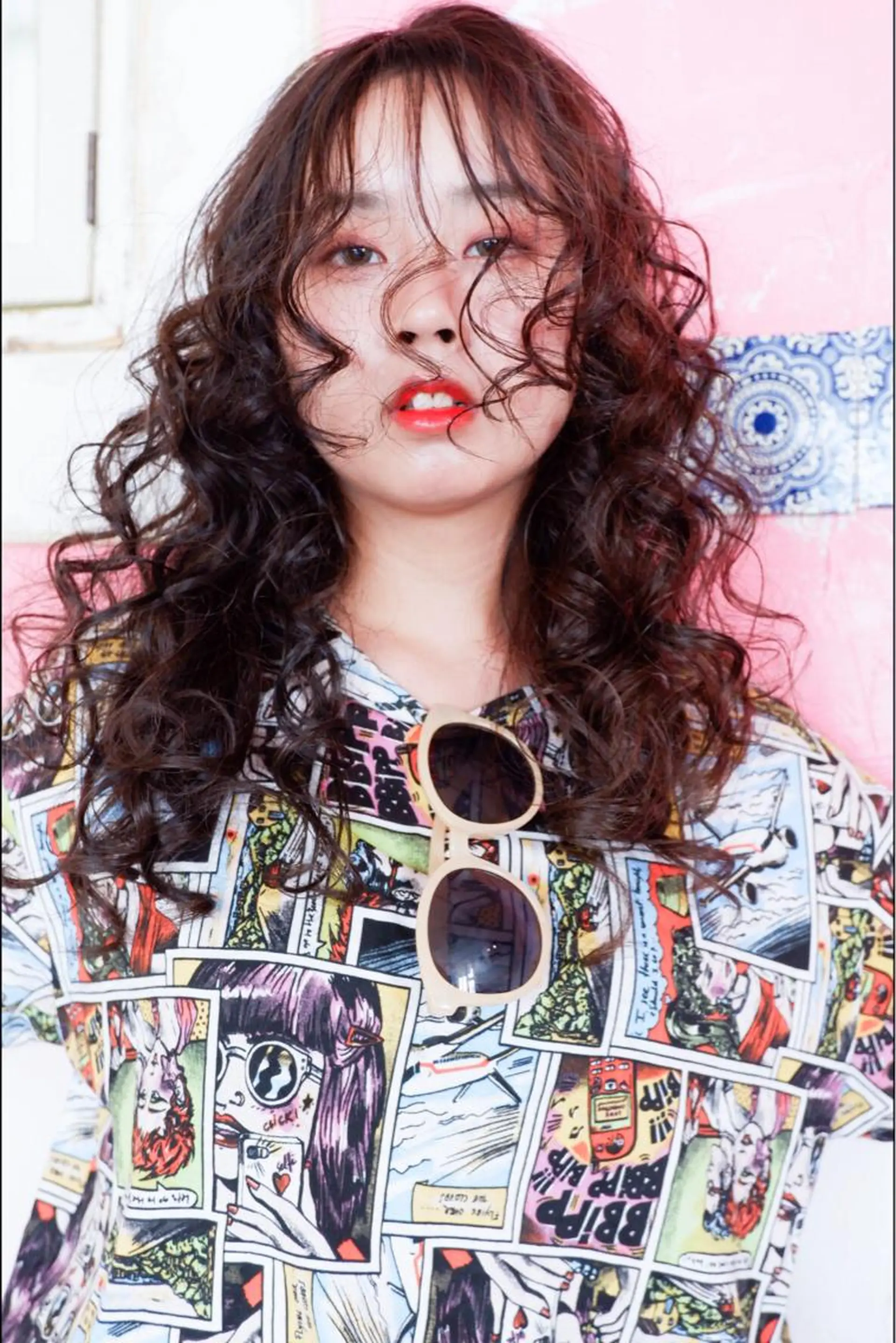 セミロング カラー セミロングパーマ 横浜🍒ルーツカラー エクステ／RIEのヘアスタイル