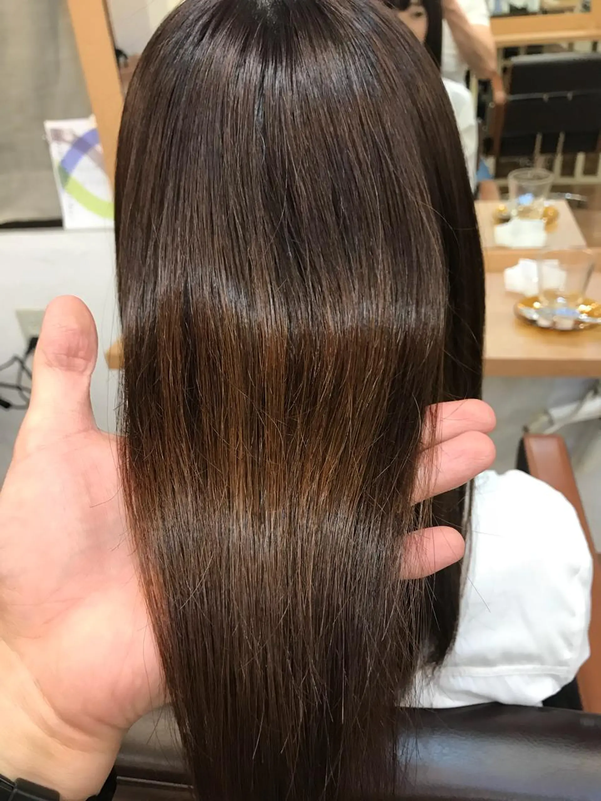 セミロング 髪質改善 トリートメント TARO／髪質改善 ×縮毛矯正のヘアスタイル