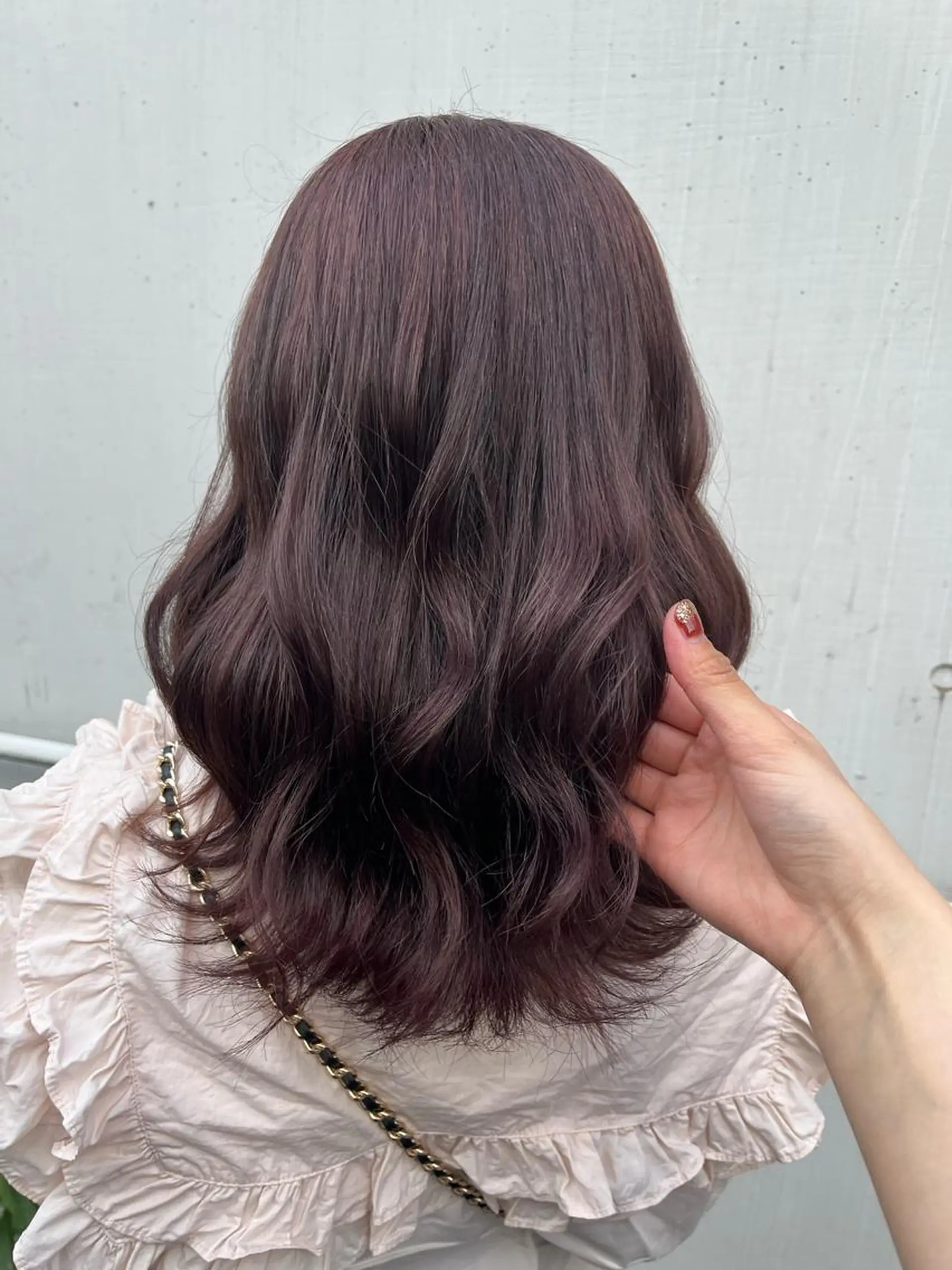 セミロング saaya💙 ブリーチなしカラーのヘアスタイル