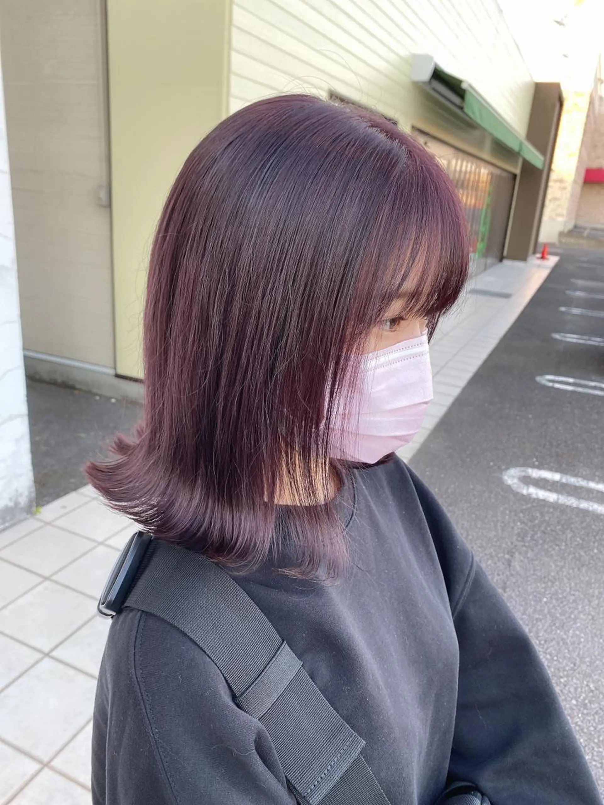 ショート ピンクラベンダー ヘアカラー 具志 正太のヘアスタイル
