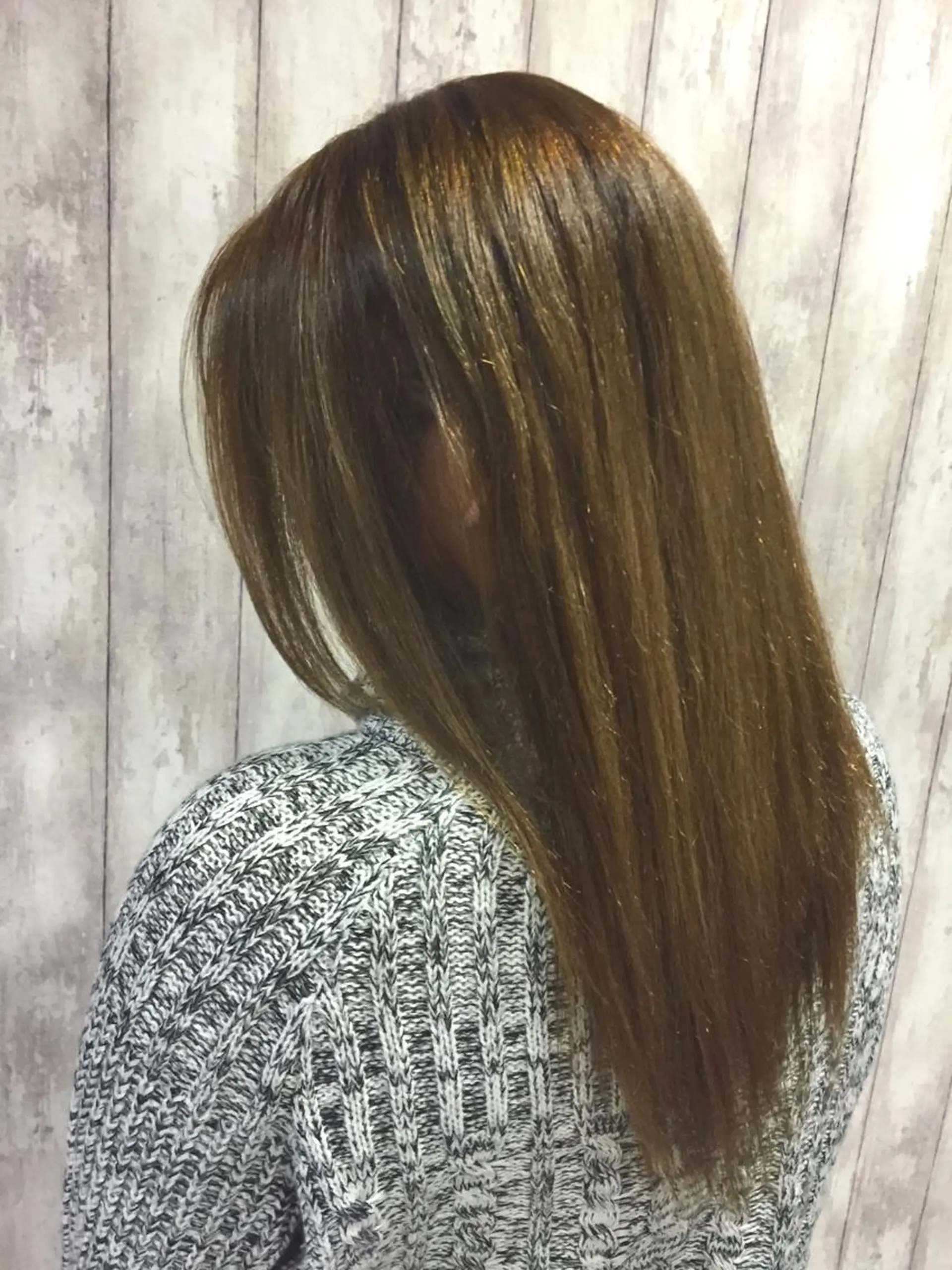 ミディアム セミロング ロング カラー 韓国ヘア✨グレージュ カラーasamiのヘアスタイル