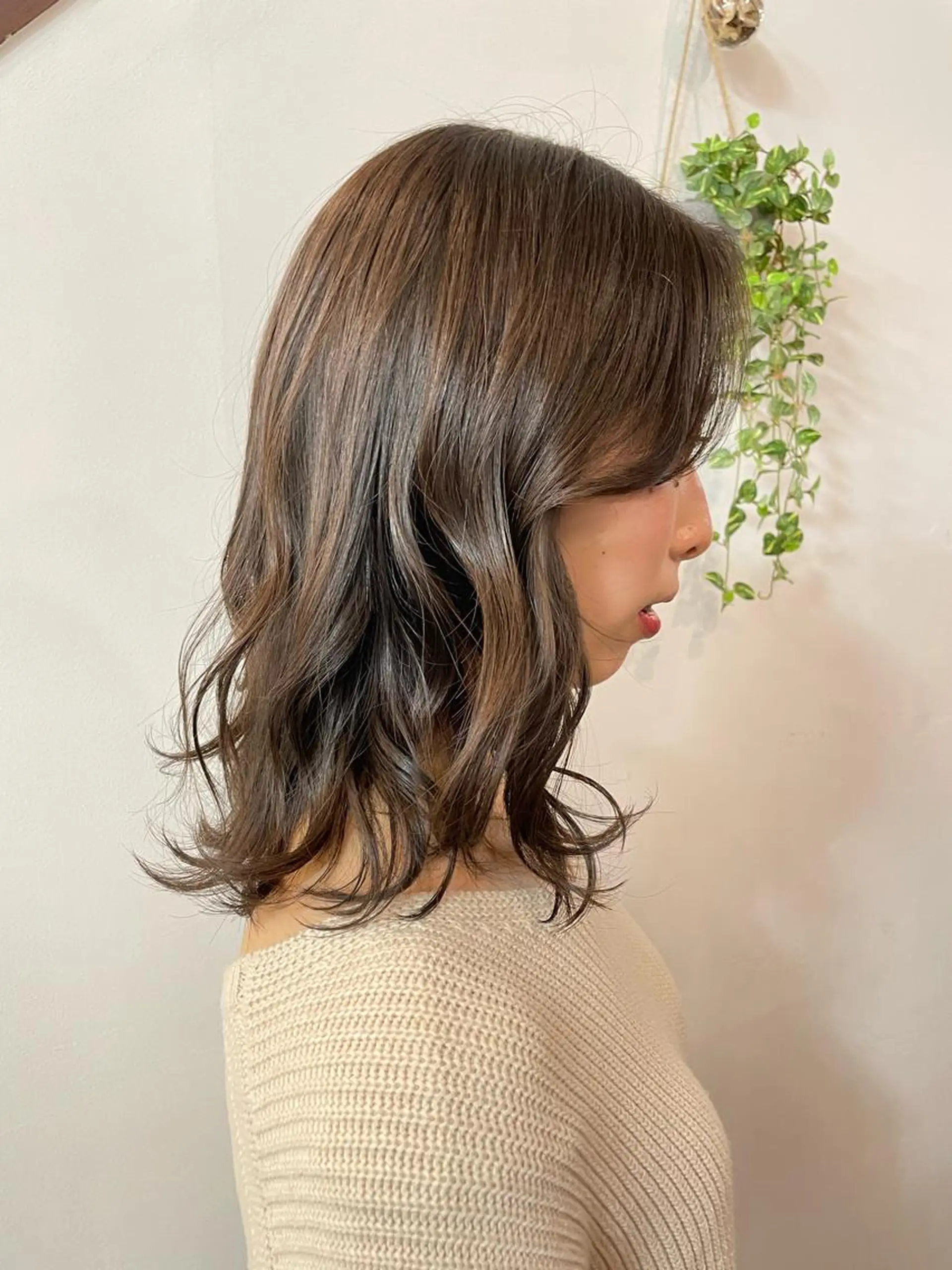 ミディアム カラー ツヤ美髪💐 髪質改善/高山愛来のヘアスタイル