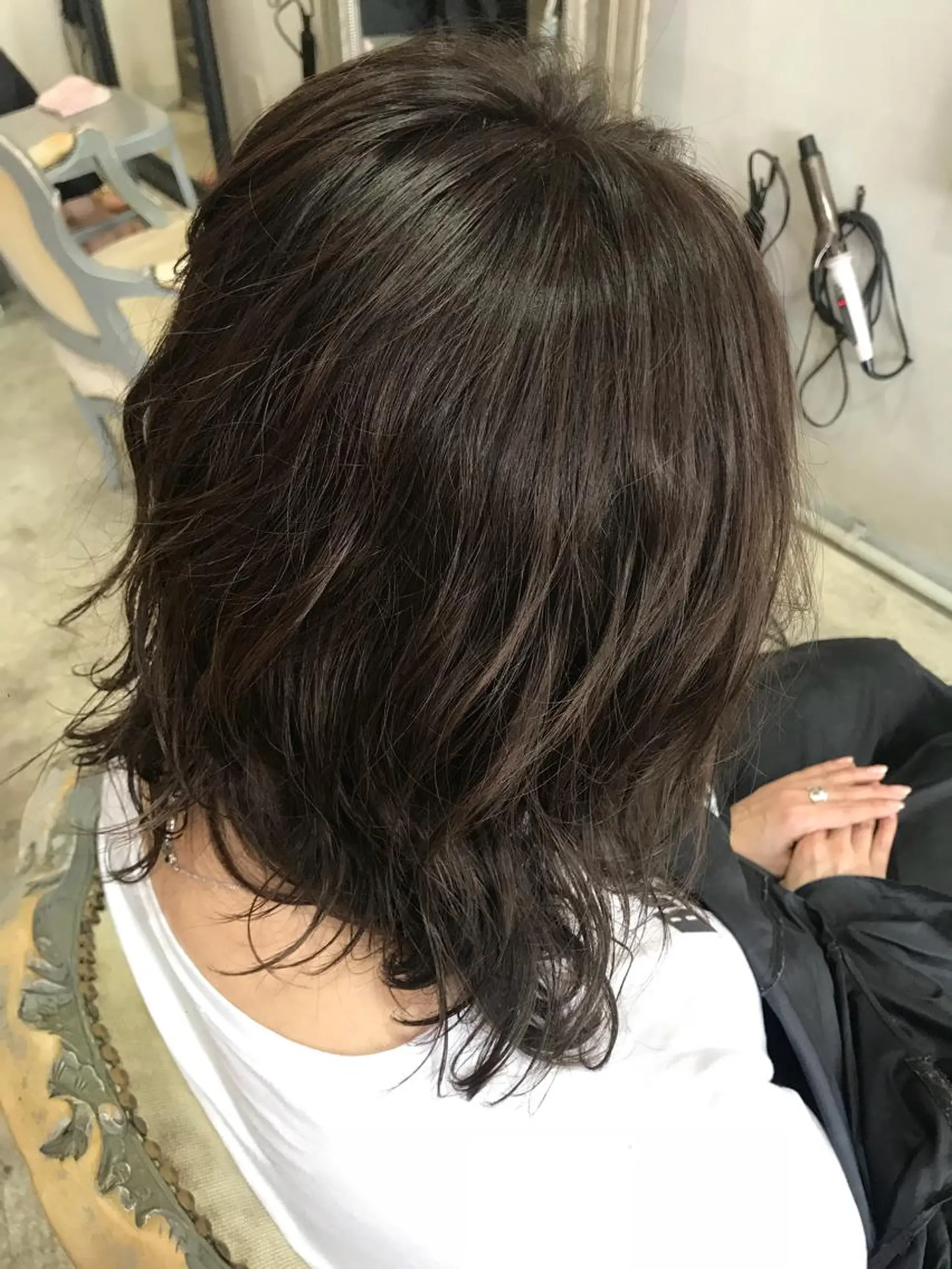 セミロング カラー パーマ ヘアアレンジ 山崎 澪 レイヤーカット/大宮のヘアスタイル