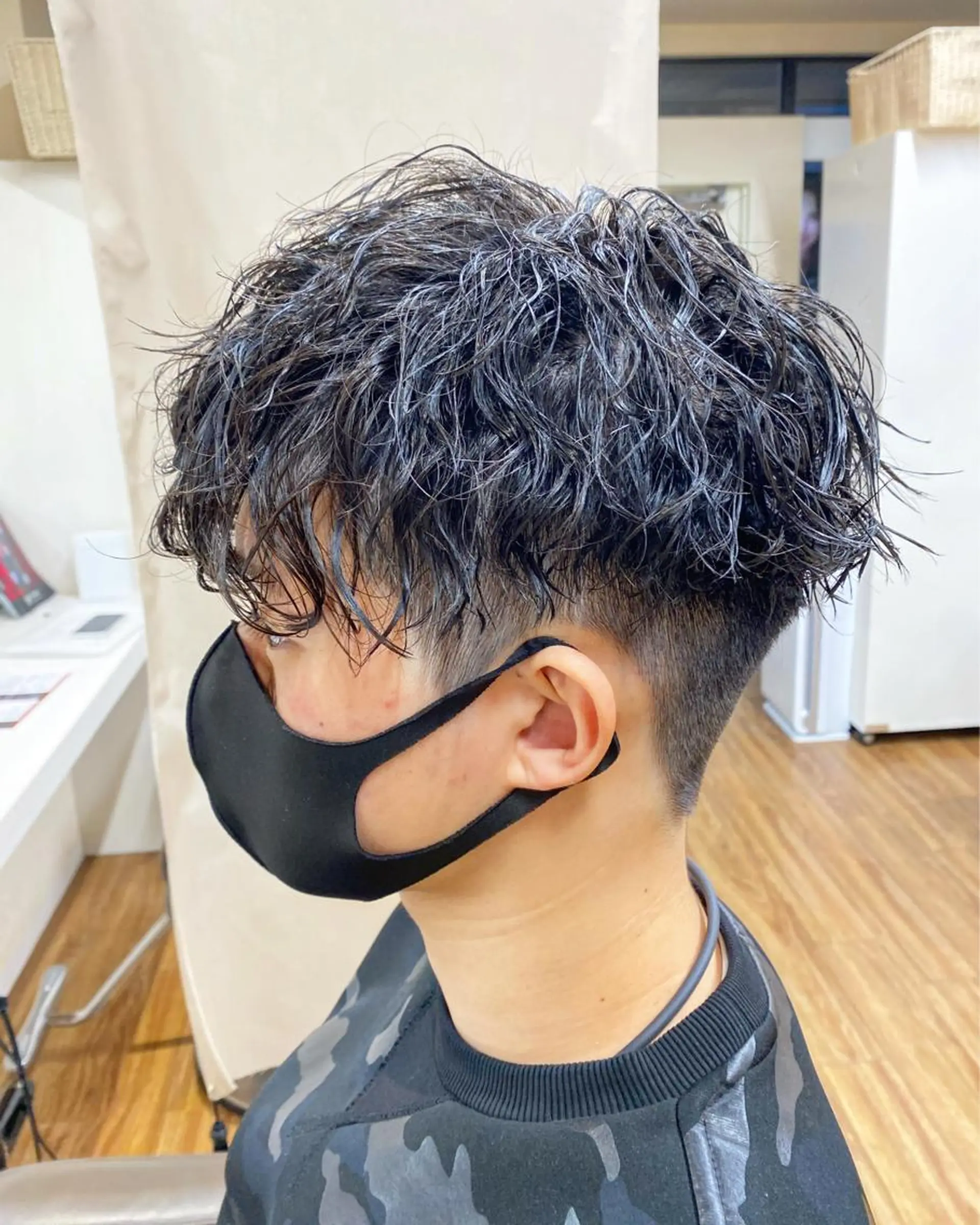 メンズ マッシュ メンズパーマ メンズツイストパーマ ツイストパーマ 🟦メンズパーマ🟦 横浜駅｜小上馬淳司のヘアスタイル