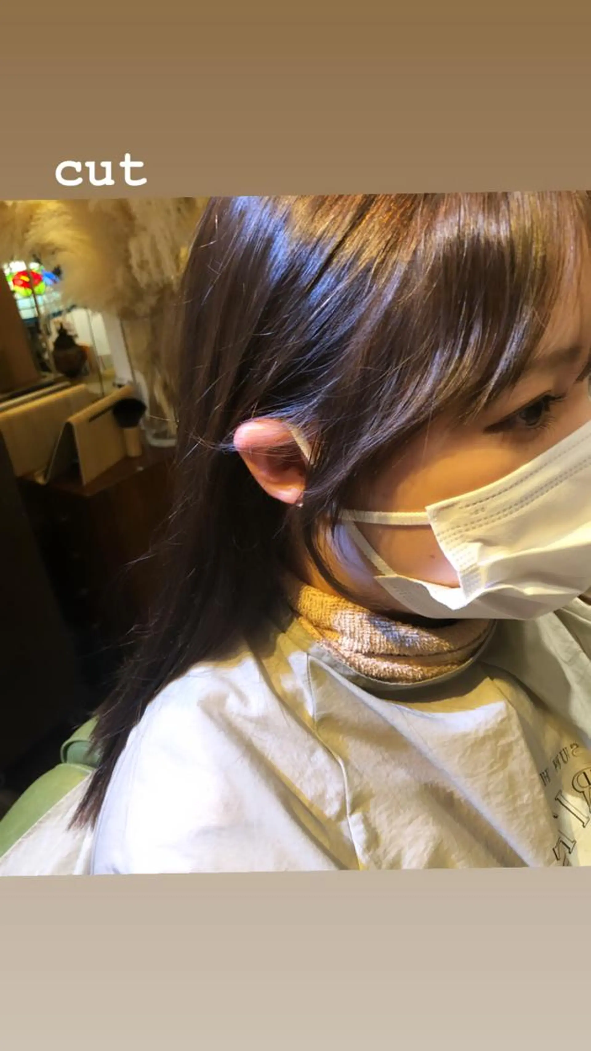 セミロング エギョモリ SALOWIN二子玉川South店所属・AYANO ／レイヤー／オリーブのヘアスタイル