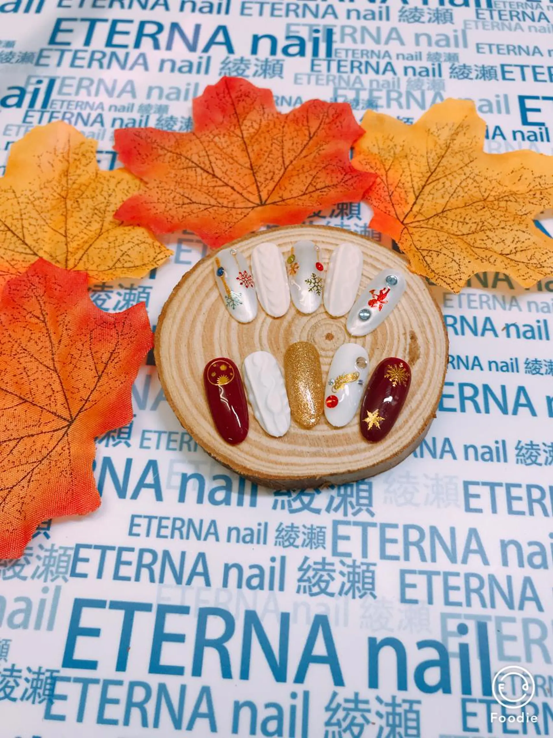 ネイル 冬ネイル クリスマス プライベートサロン eternanailのネイルデザイン