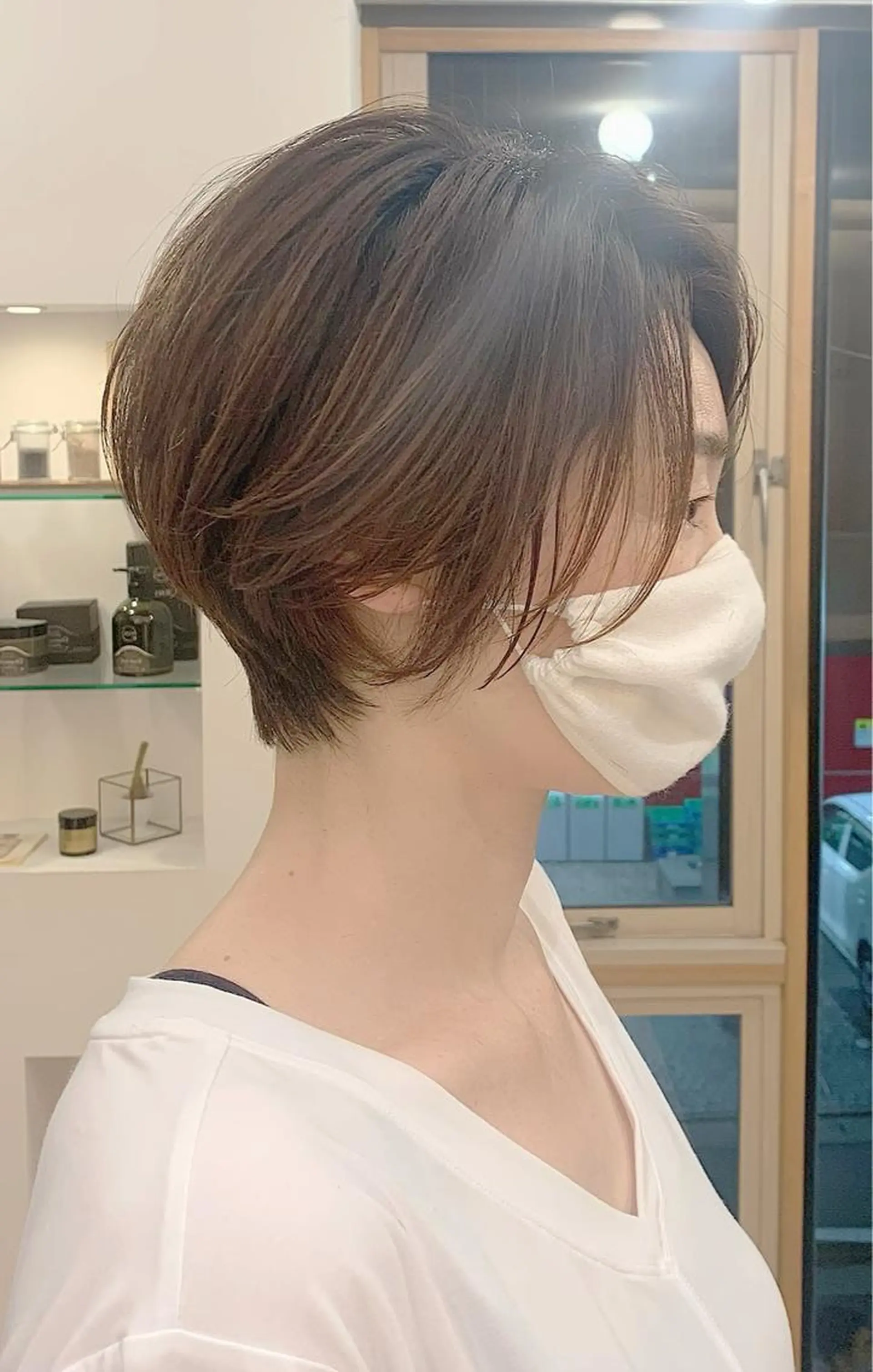 ショート ナガス カズアキのヘアスタイル