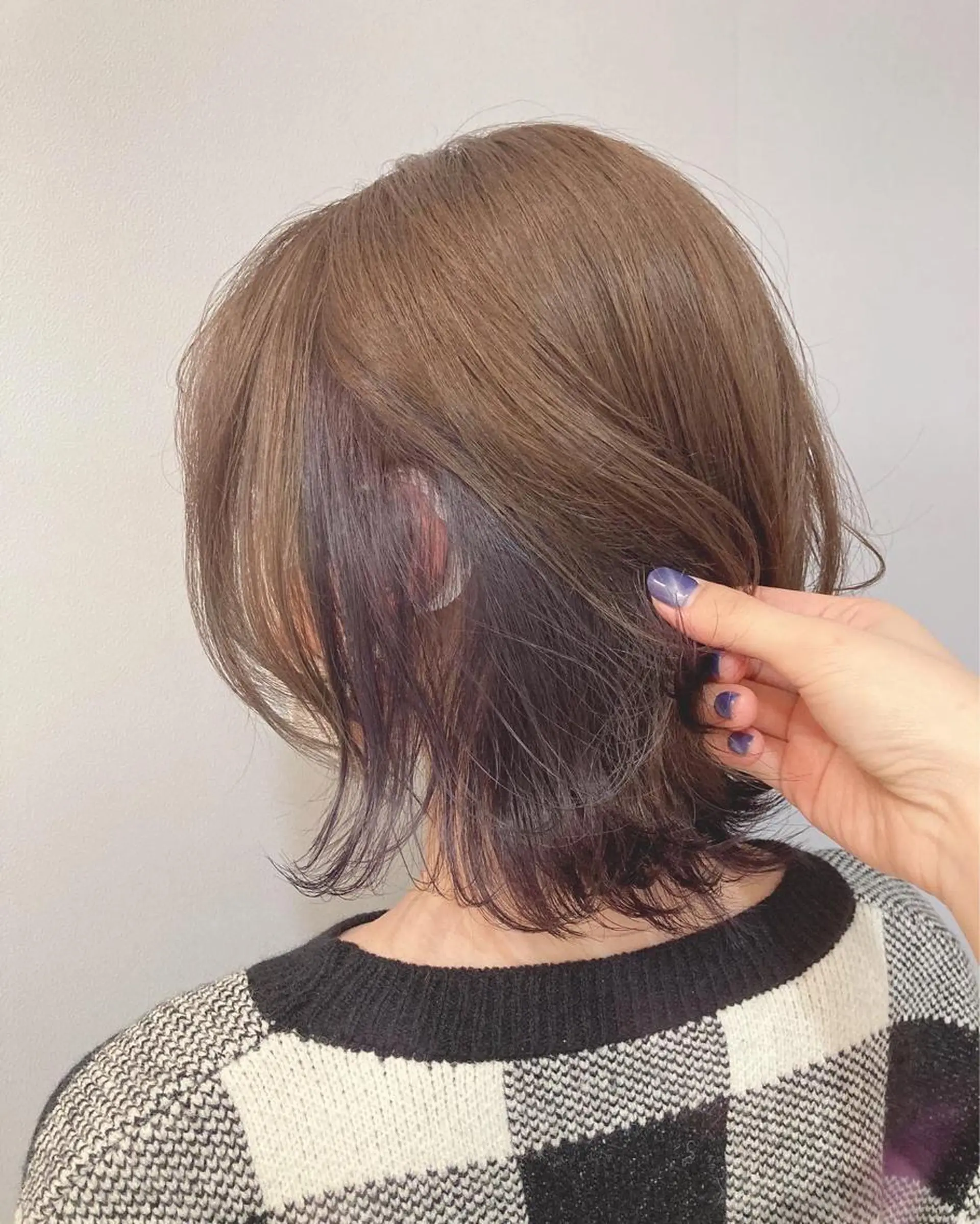 ミディアム カラー ヘアカラー 宮原 佳苗のヘアスタイル