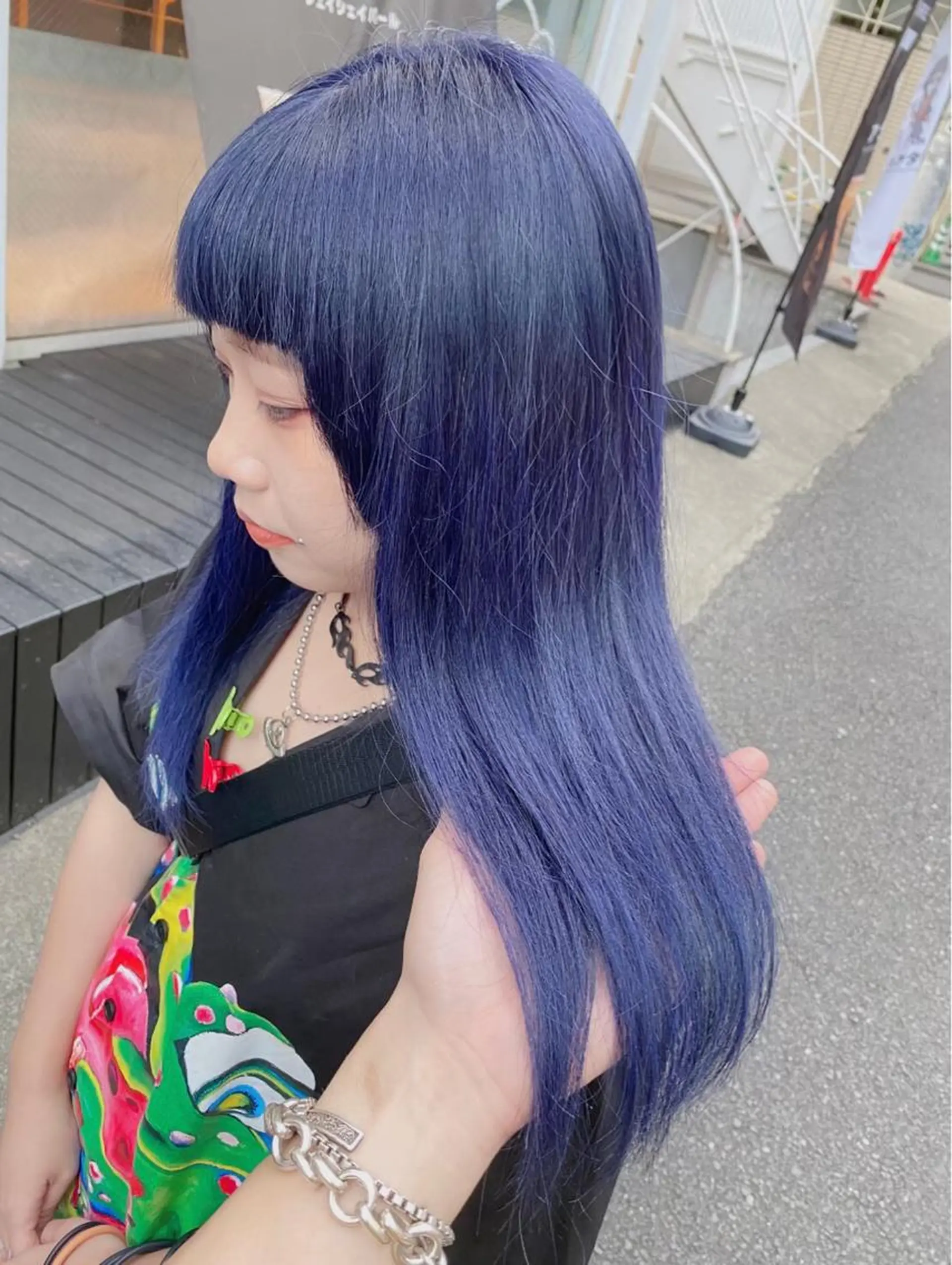 セミロング カラー セミロングパーマ ブリーチ ハイトーンカラー 外国人風カラー 韓国風ヘア メンズ/似合わせ/骨 格矯正/真人のヘアスタイル