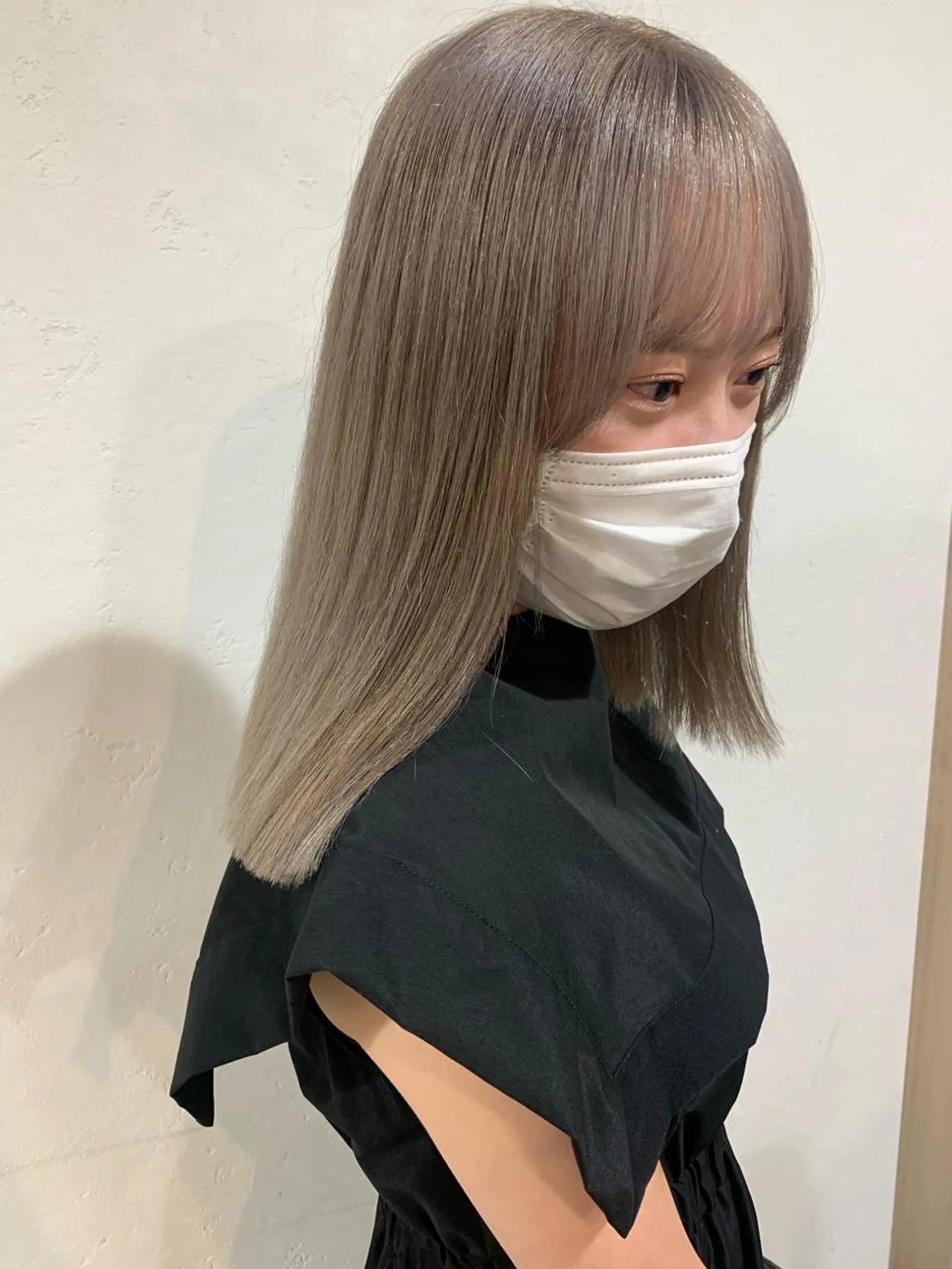 セミロング カラー ブリーチ/アレンジ 天満/chihiroのヘアスタイル