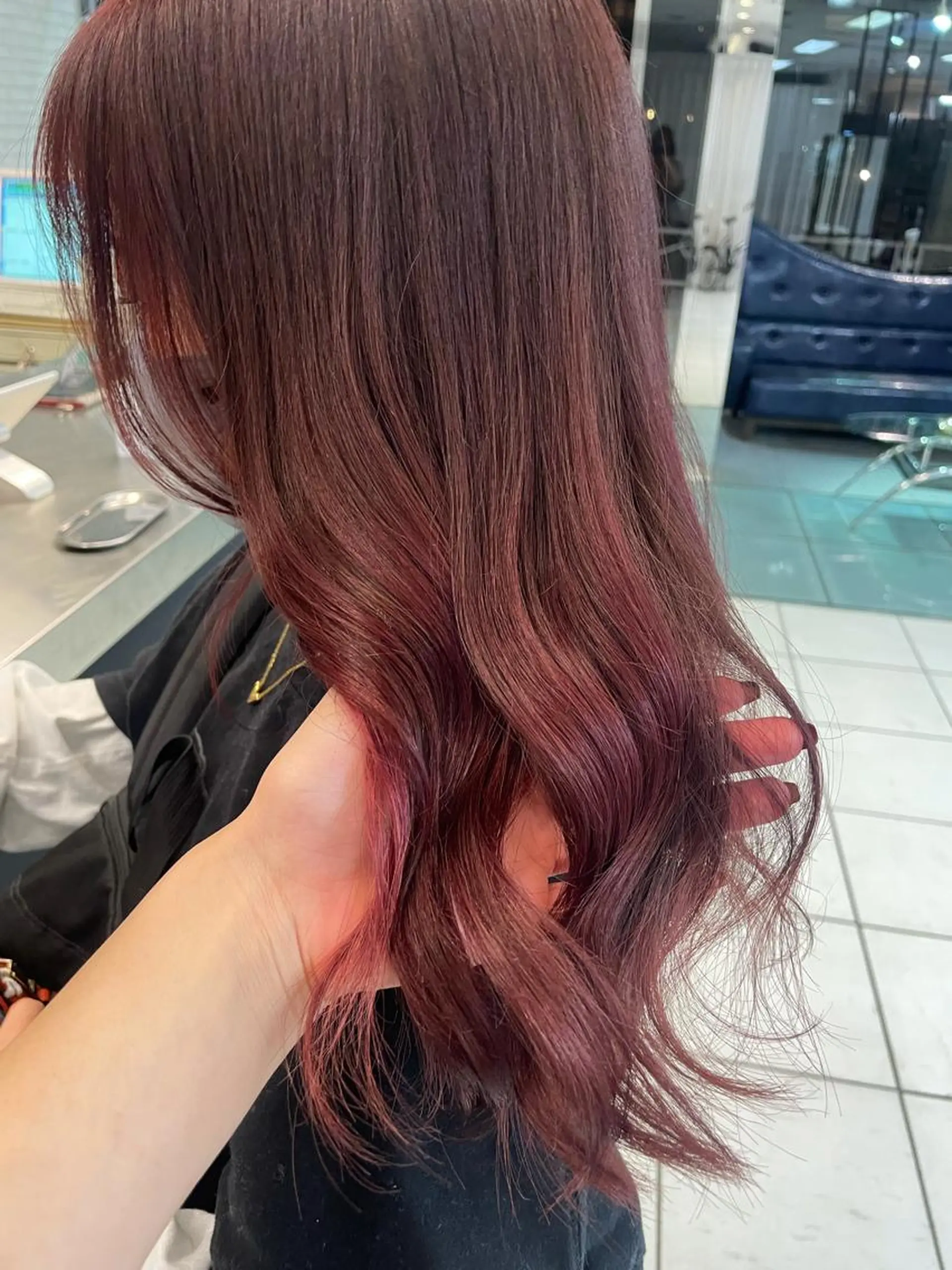 ロング カラー ヘアカラー 🍒暖色カラー /やぎふうか🍒のヘアスタイル