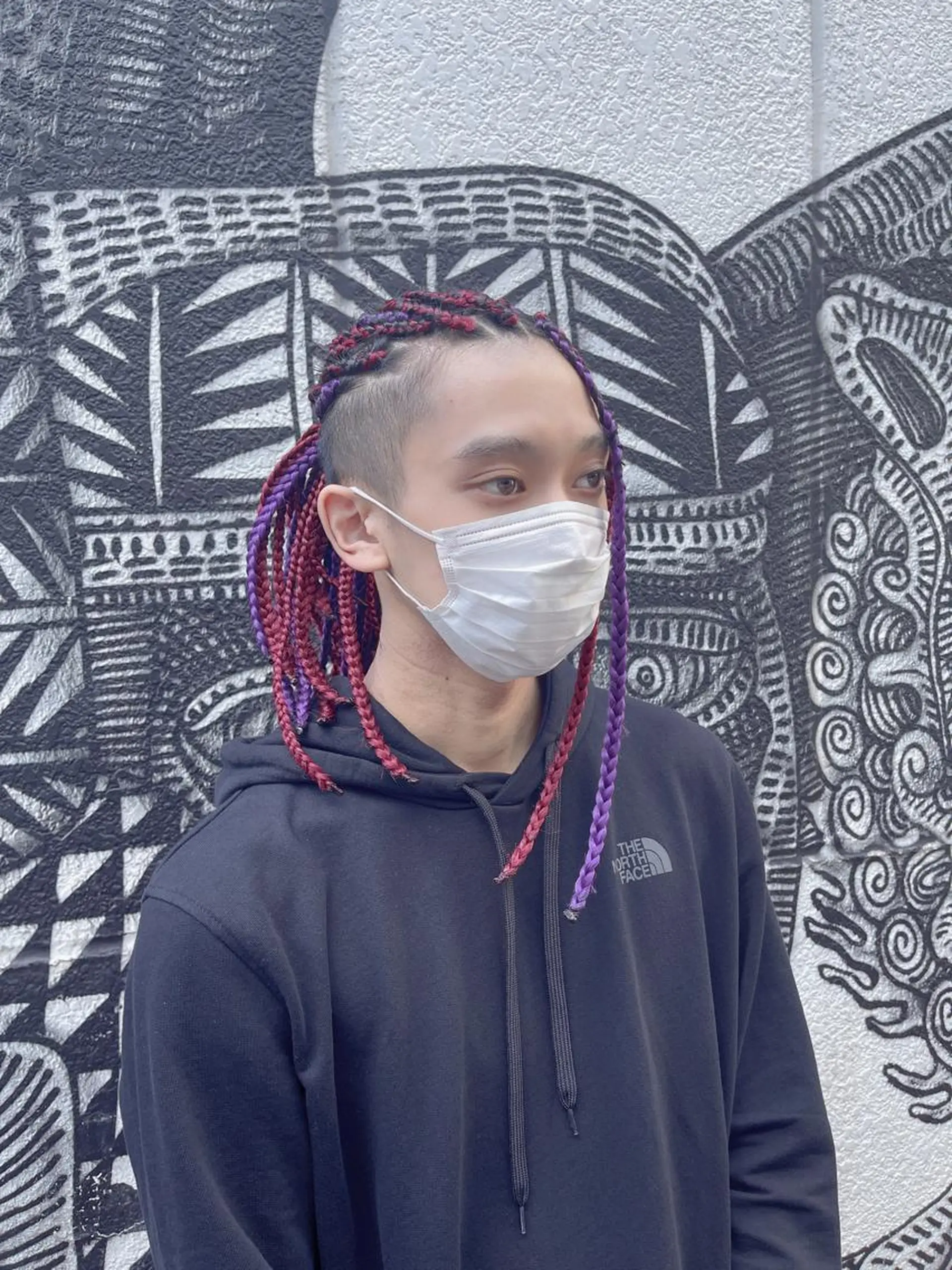 ロング ヘアアレンジ メンズ マツエク・マツパ 🌈派手髪エクステ ブレイズ🌈ひろとのヘアスタイル