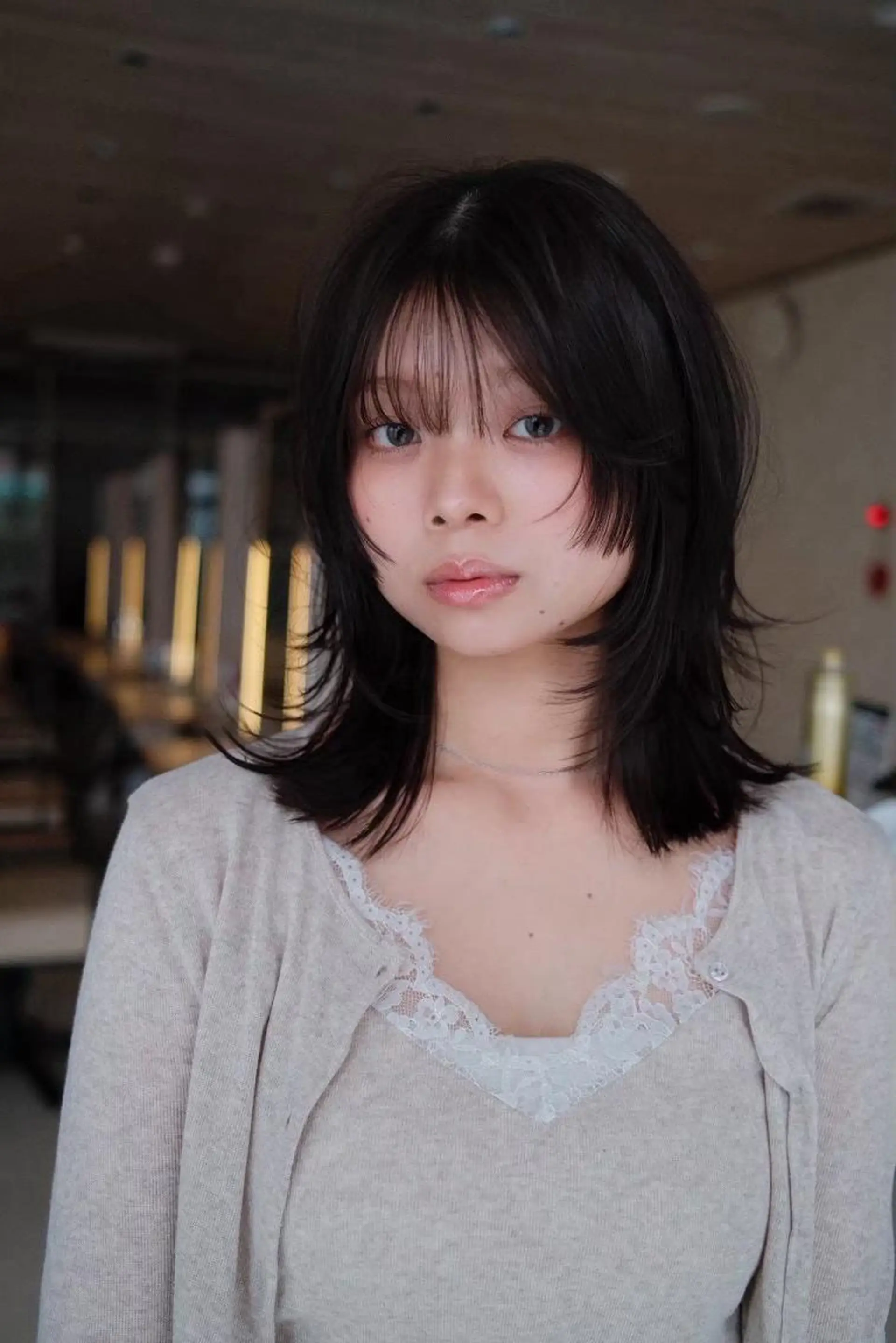 セミロング レイヤーカット 小顔カット カラー/レイヤー/ 髪質改善/PAAQのヘアスタイル