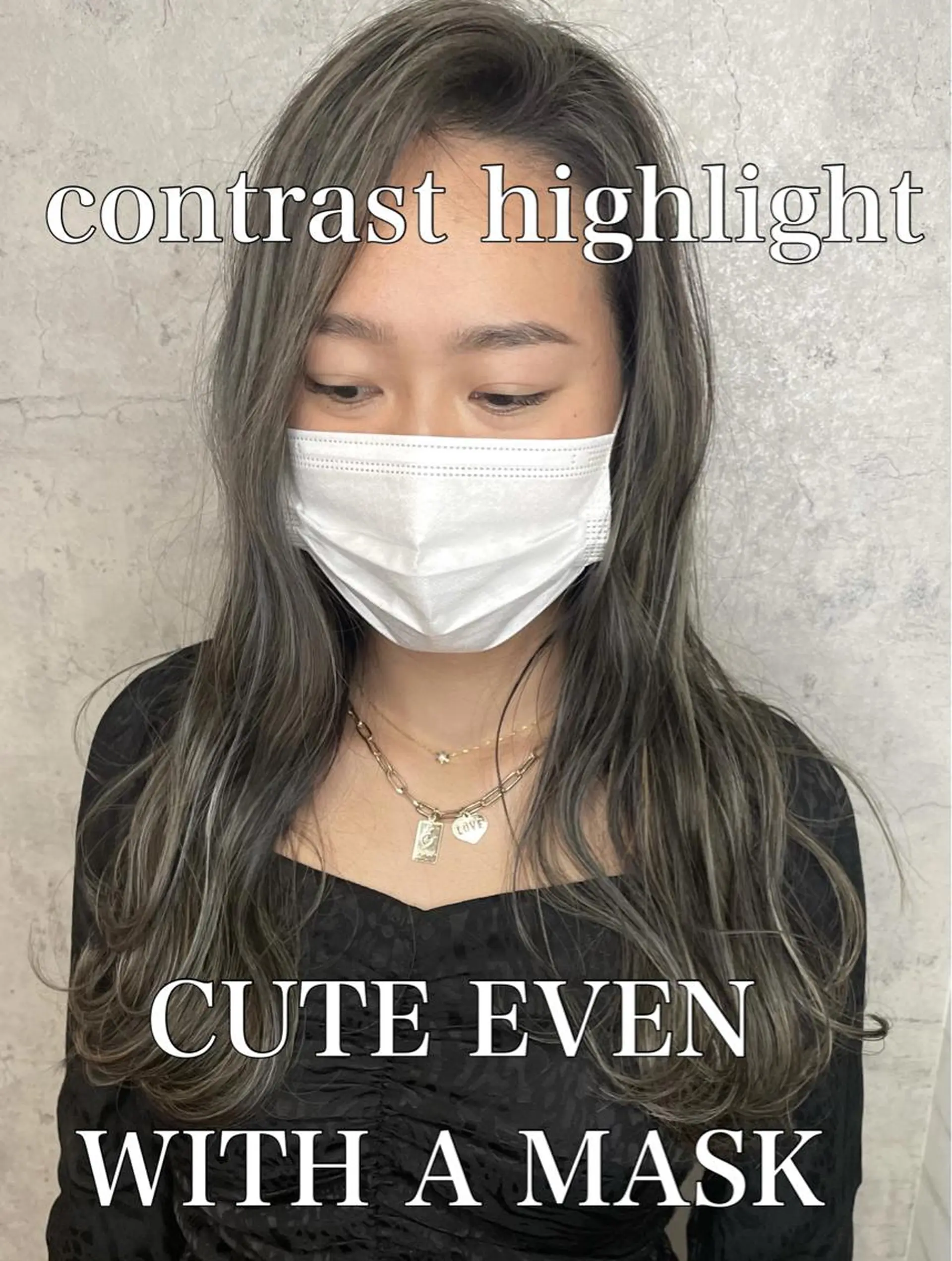 ロング カラー アッシュ ベージュカラー ブルーカラー ブラウンカラー ショコラベージュ ヘアカラー トリートメント レイヤー/ウルフ ハイトーンhiroのヘアスタイル