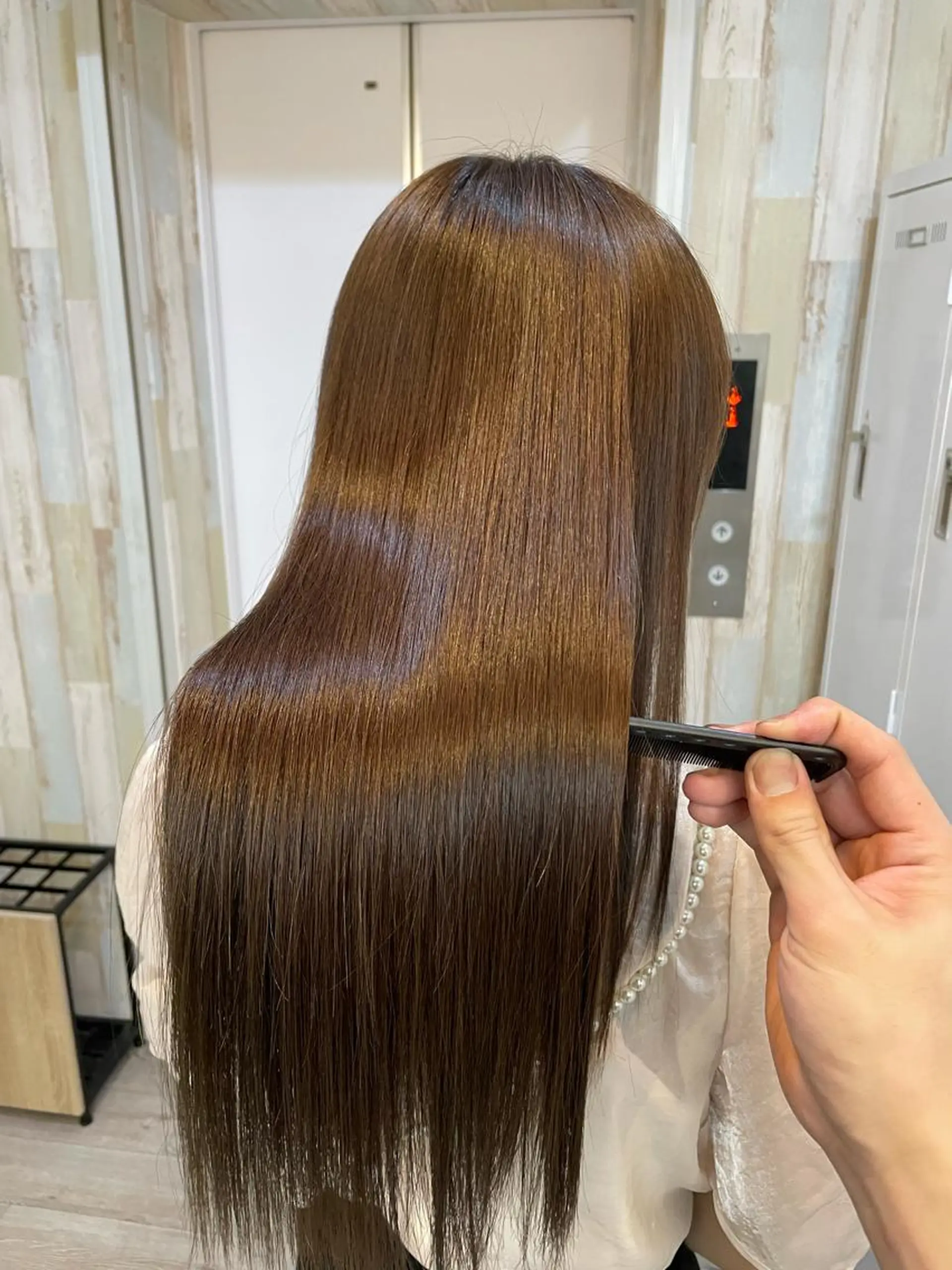 ミディアム カラー 髪質改善 トリートメント HIKARU副店長/ ✨️髪質改善のヘアスタイル