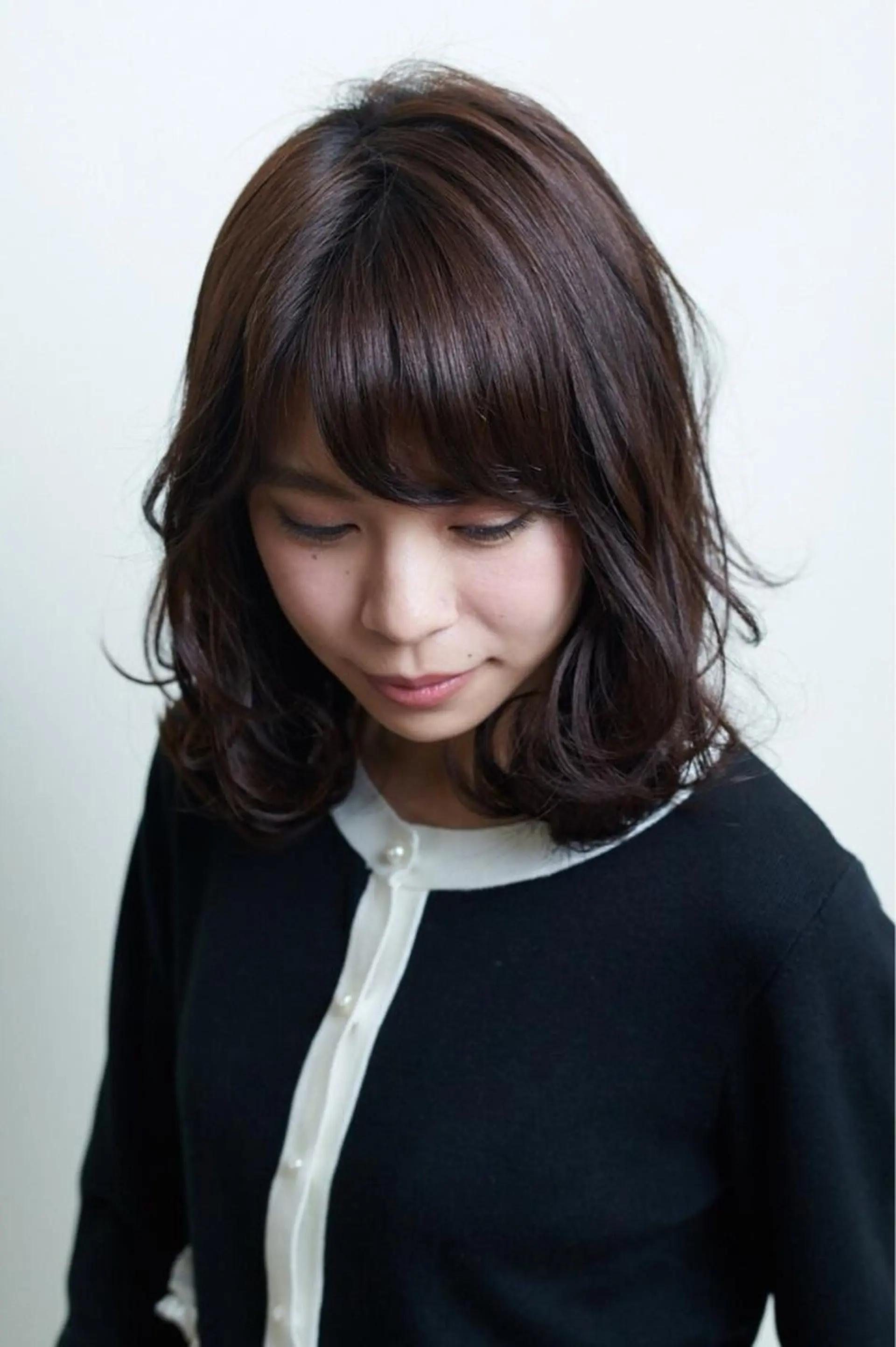 ミディアム カラー 髪質改善イノアカラー 富澤ショウタのヘアスタイル