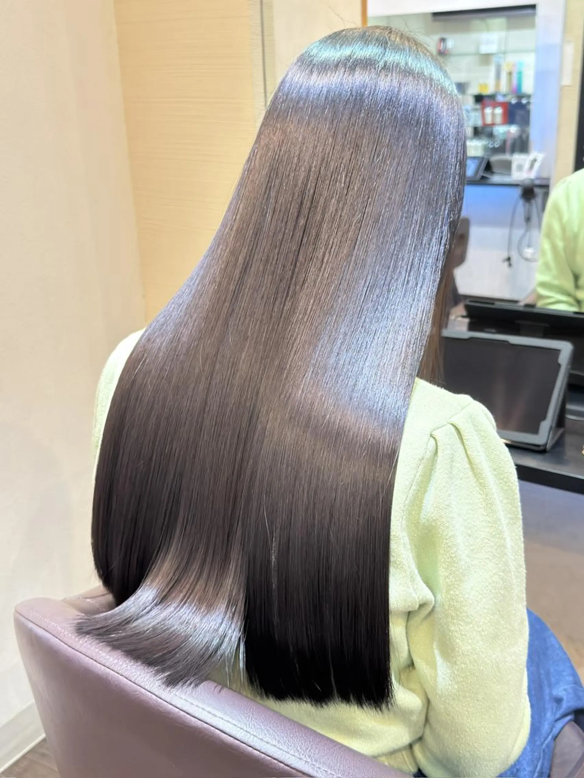 ロング 伸ばしかけ 縮毛矯正 縮毛矯正 トリートメント 作田 洋介のヘアスタイル