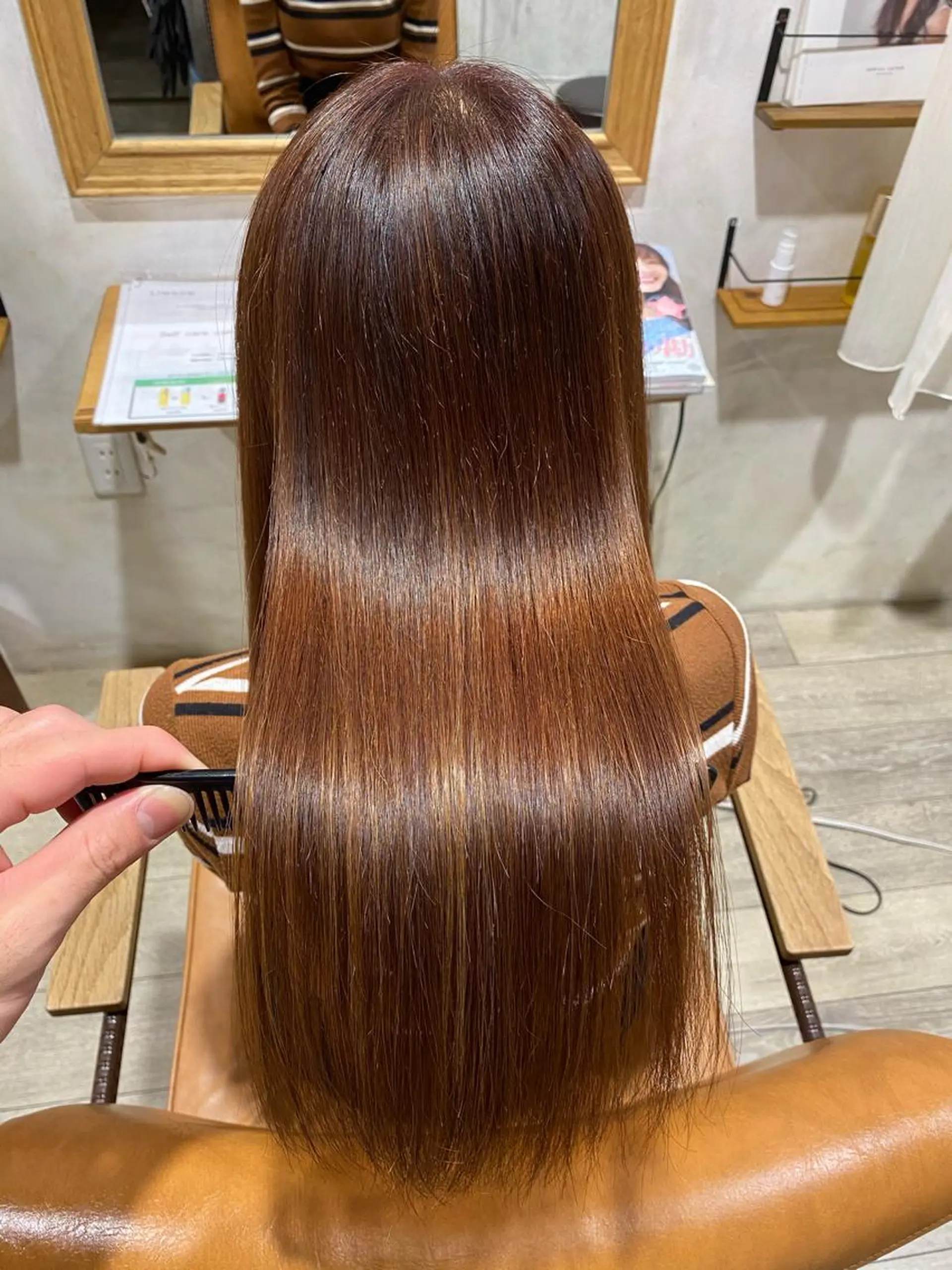 ロング カラー パーマ メンズ 縮毛矯正 Keshiki大名 安部 真輝のヘアスタイル