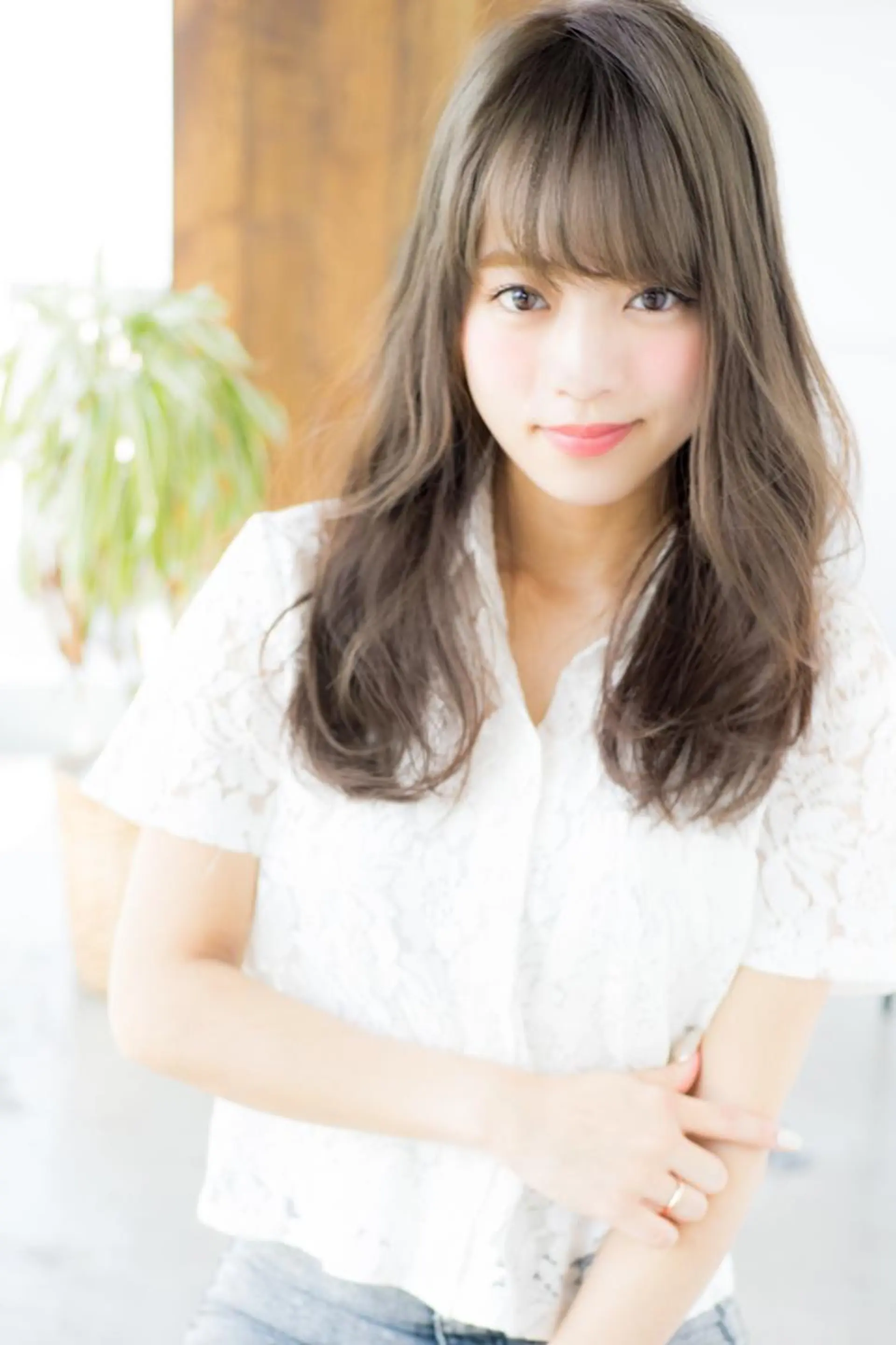 ロング おしゃれ染めで白髪を 染める/山口玲緒奈のヘアスタイル