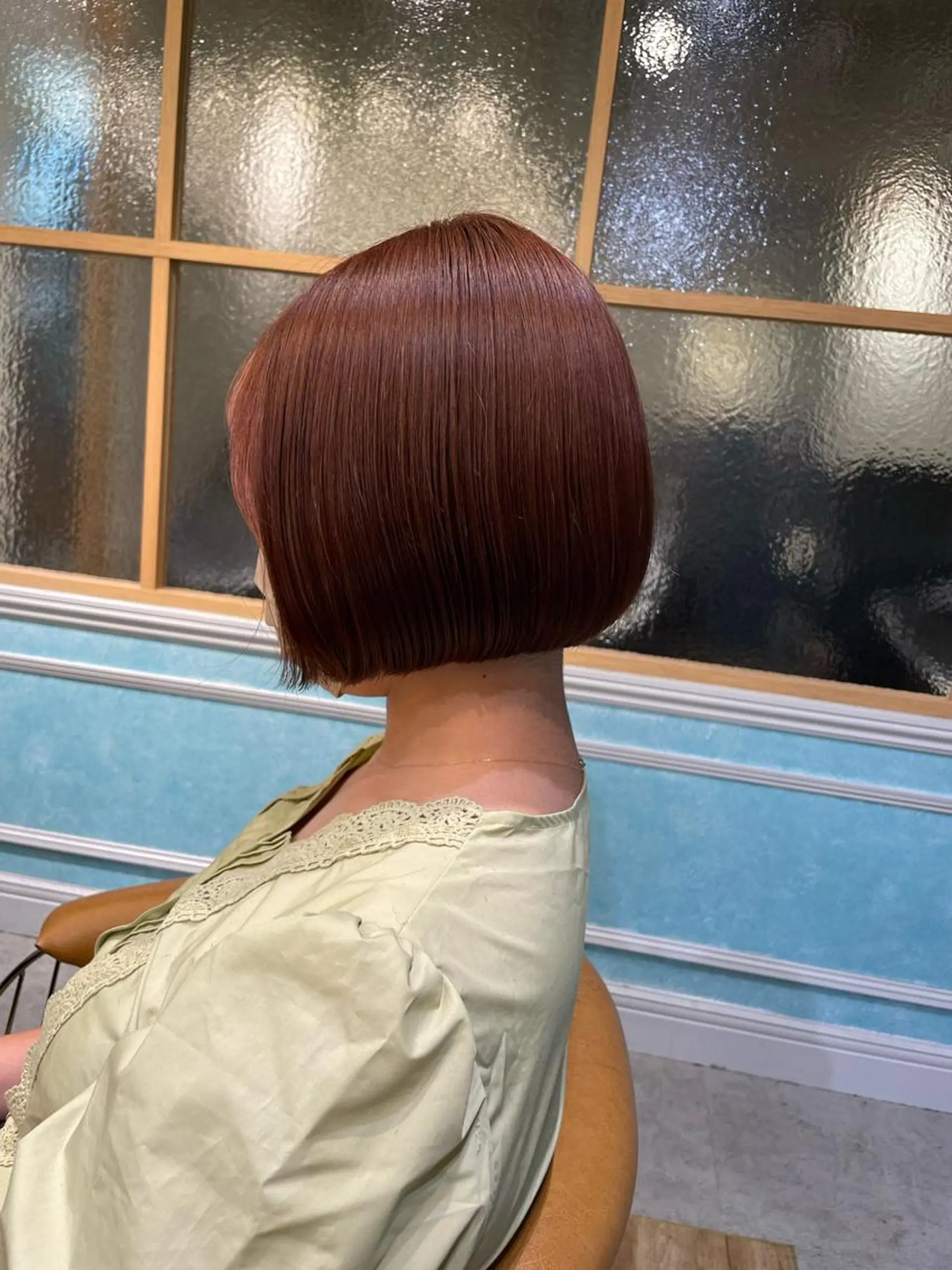 ショート 縮毛矯正 髪質改善 韓国風レイヤー 吉田のヘアスタイル